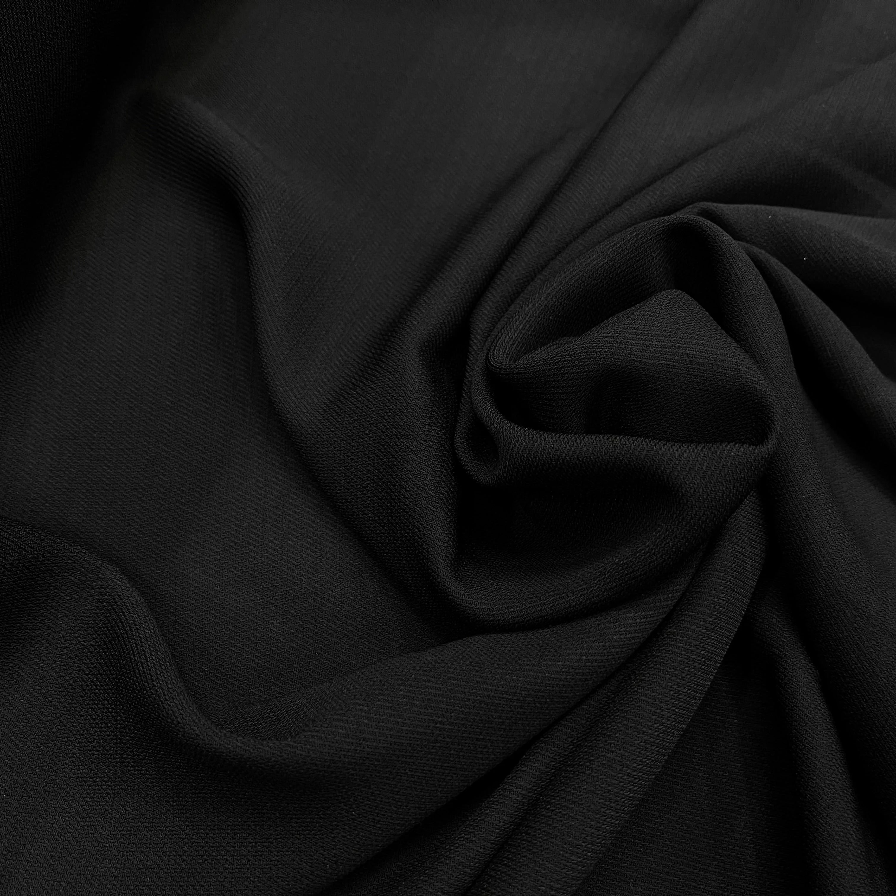 CREPE SERGÉ NOIR SOUPLE - My Little Coupon