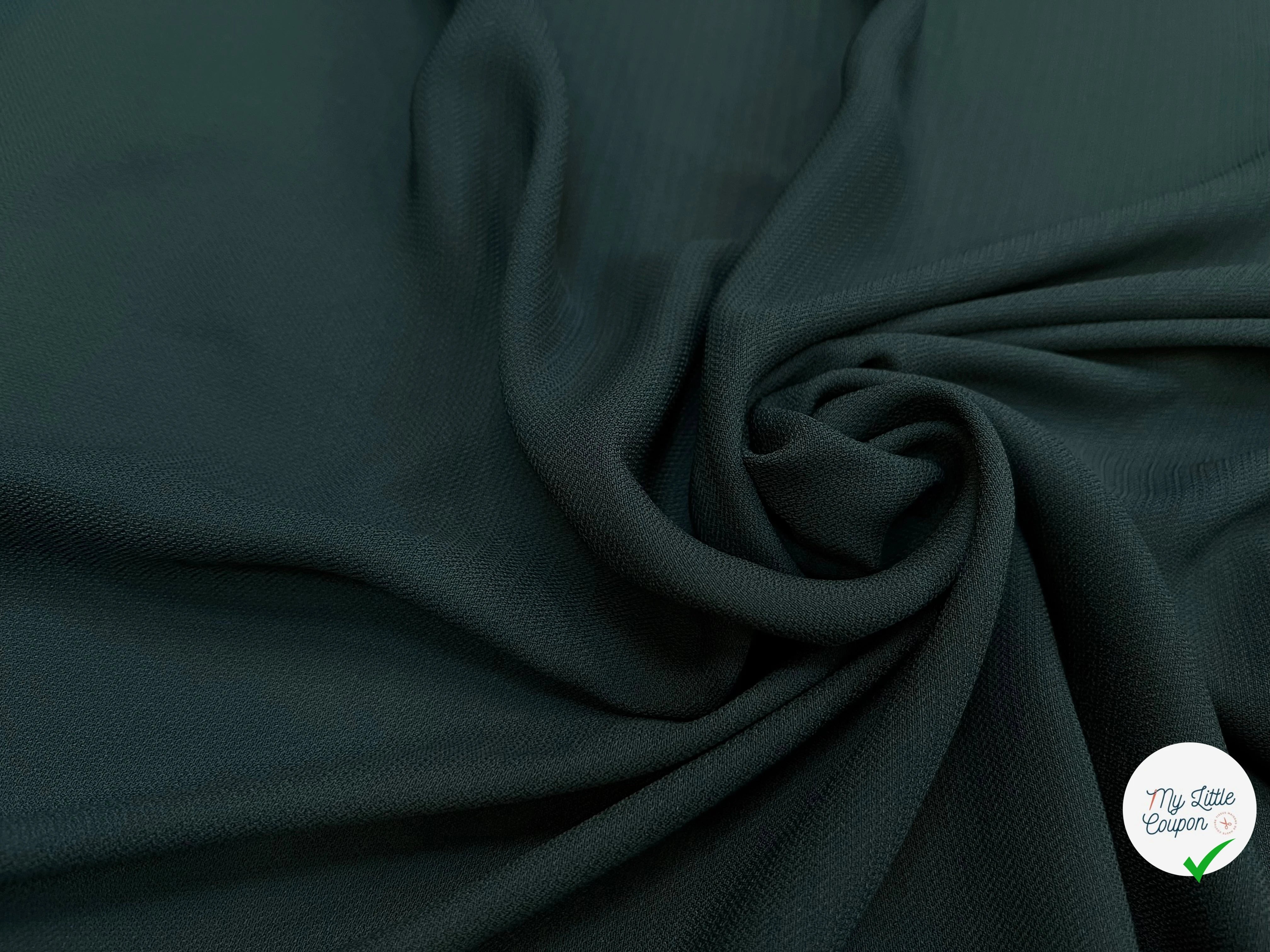 CREPE SERGÉ VERT SAPIN SOUPLE - My Little Coupon