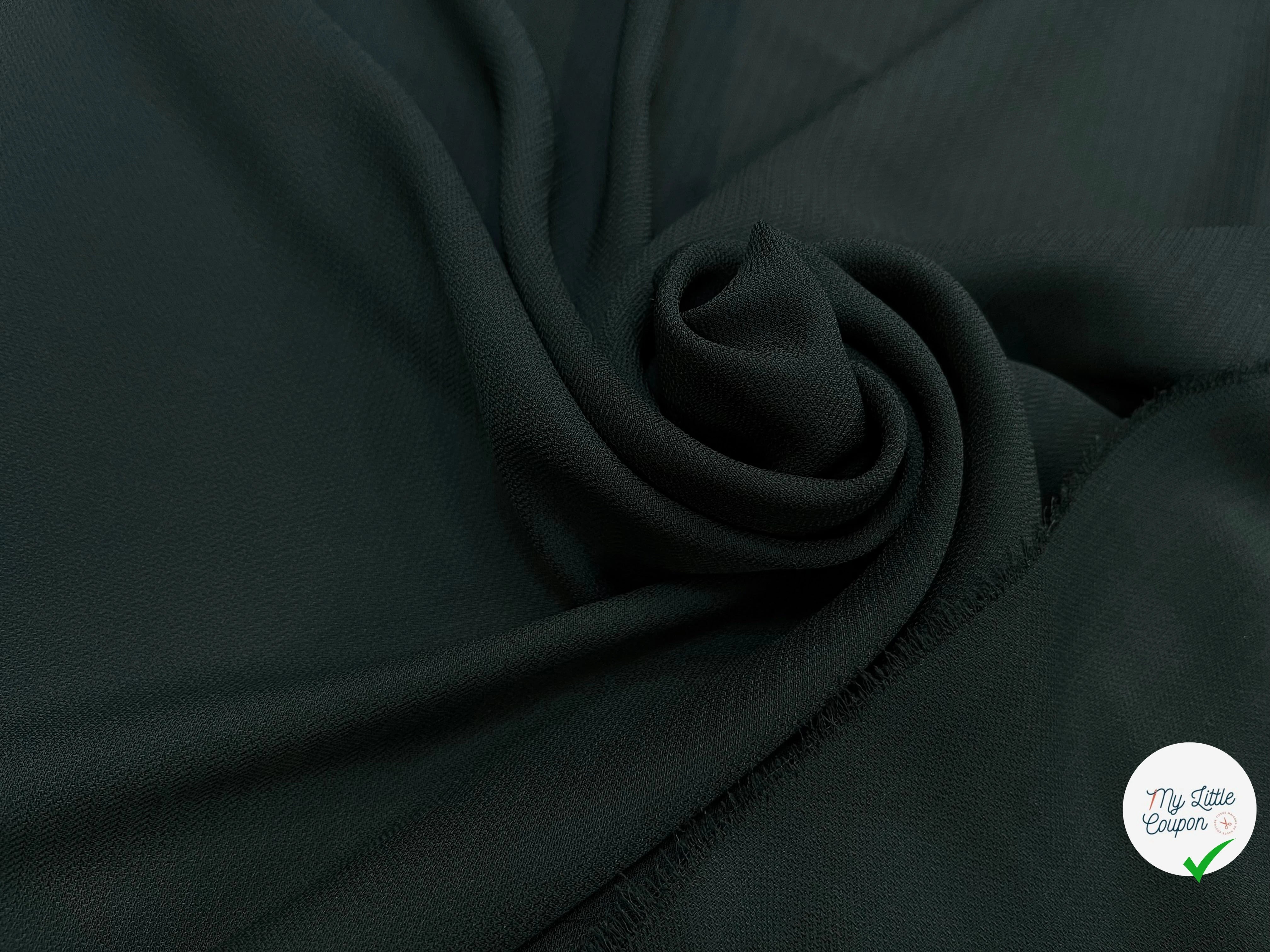 CREPE SERGÉ VERT SAPIN SOUPLE - My Little Coupon