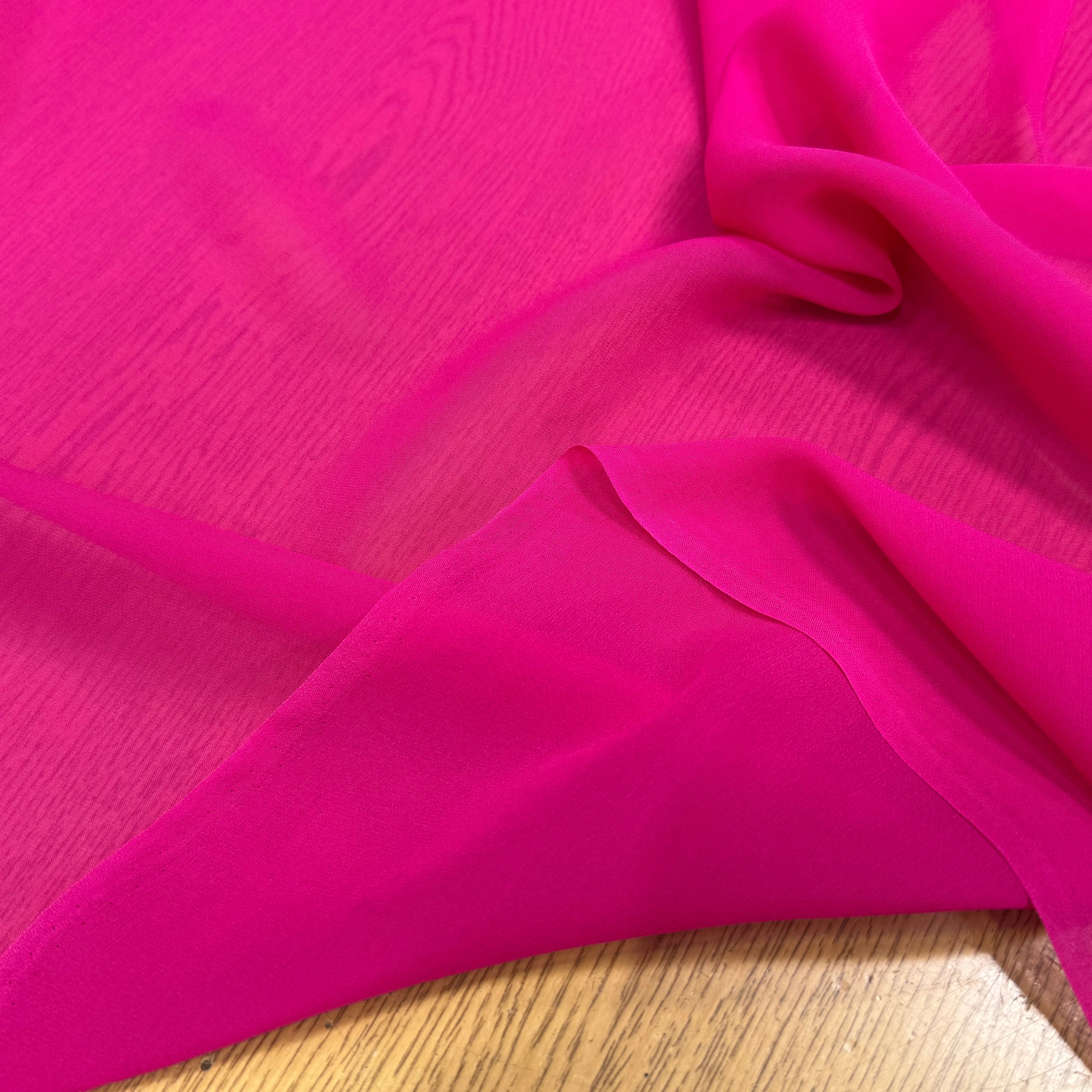 CRÊPE SOIE FLUIDE FUSHIA - My Little Coupon
