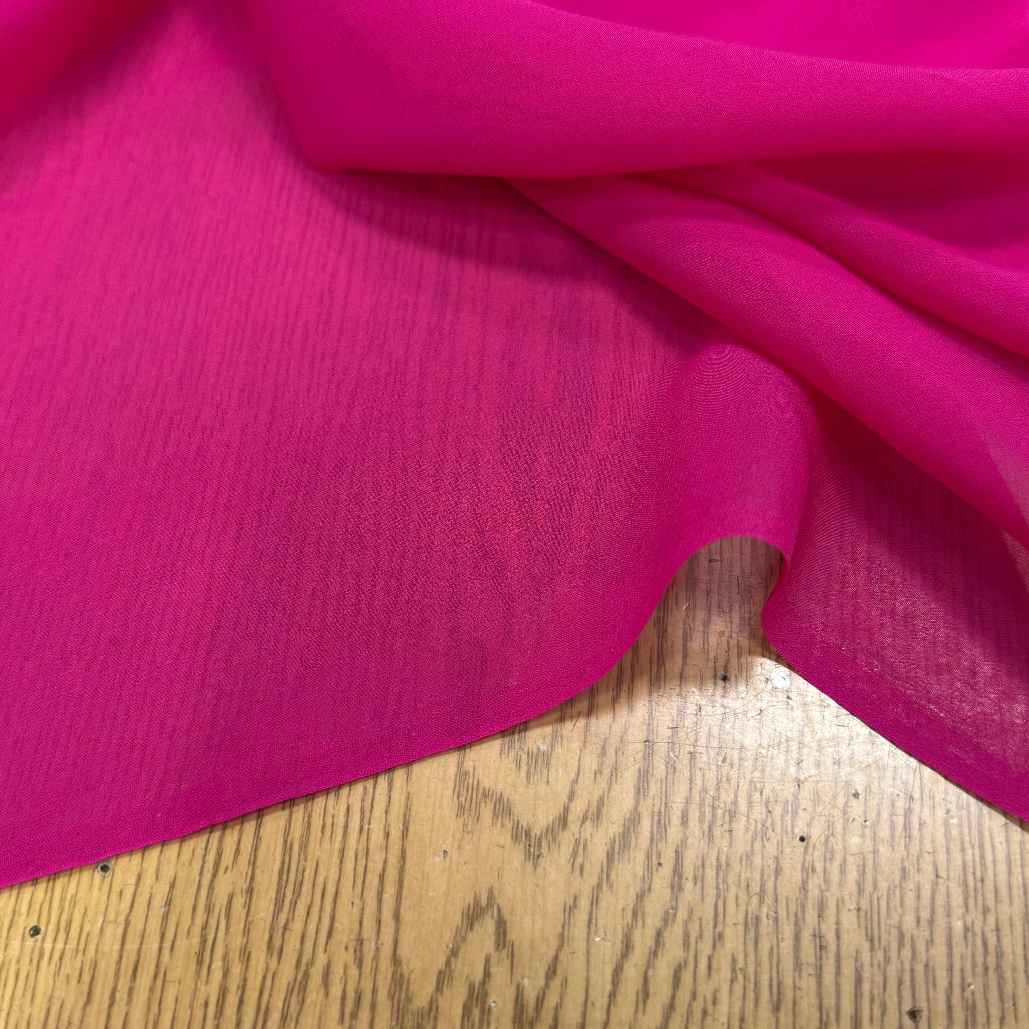 CRÊPE SOIE FLUIDE FUSHIA - My Little Coupon