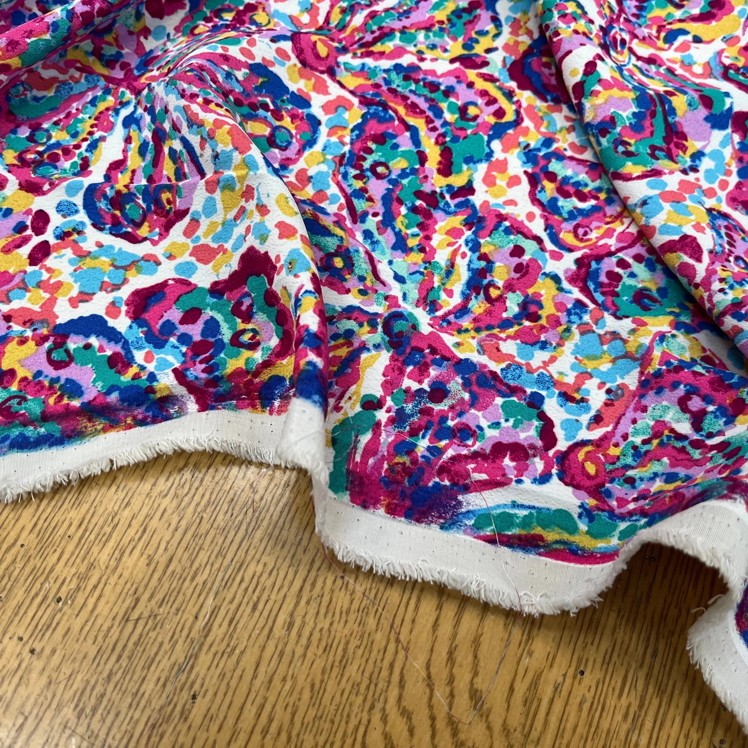 CREPE TIE AND DYE MULTICOLOR FLEUR - My Little Coupon