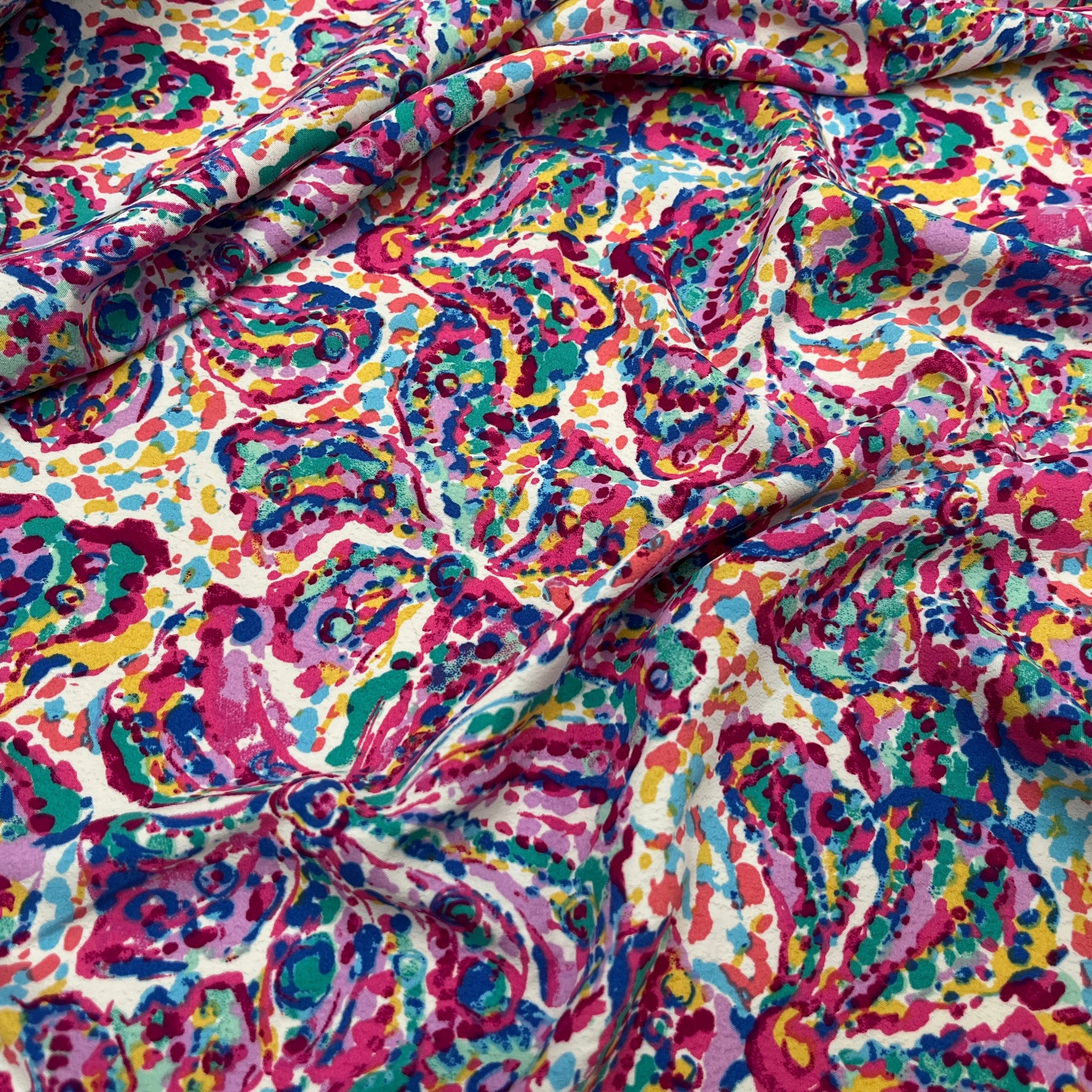 CREPE TIE AND DYE MULTICOLOR FLEUR - My Little Coupon