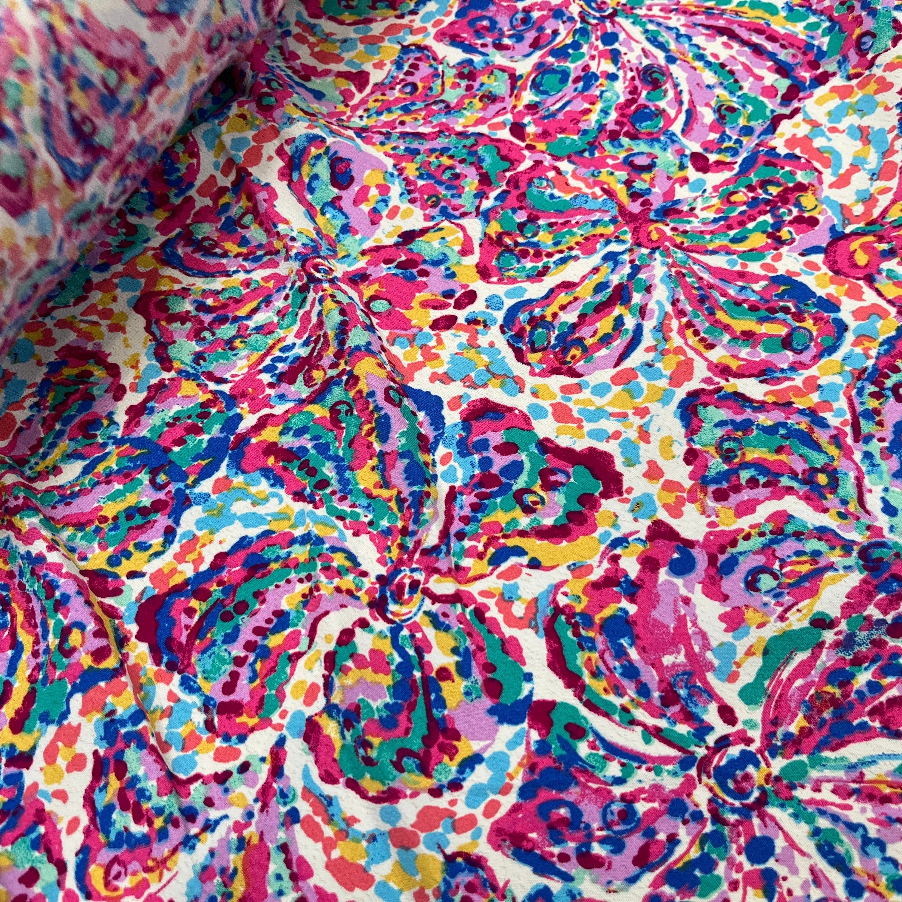 CREPE TIE AND DYE MULTICOLOR FLEUR - My Little Coupon