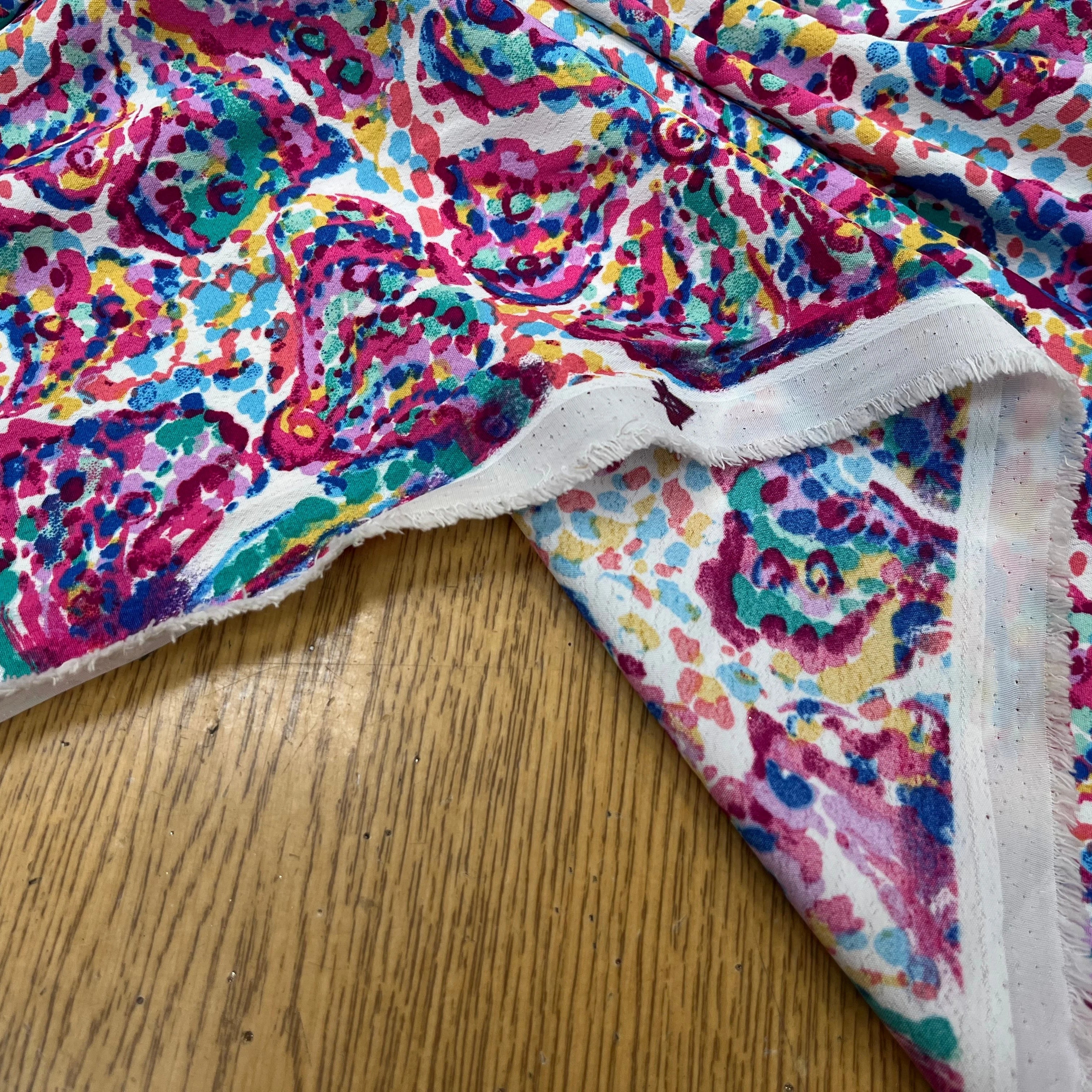 CREPE TIE AND DYE MULTICOLOR FLEUR - My Little Coupon