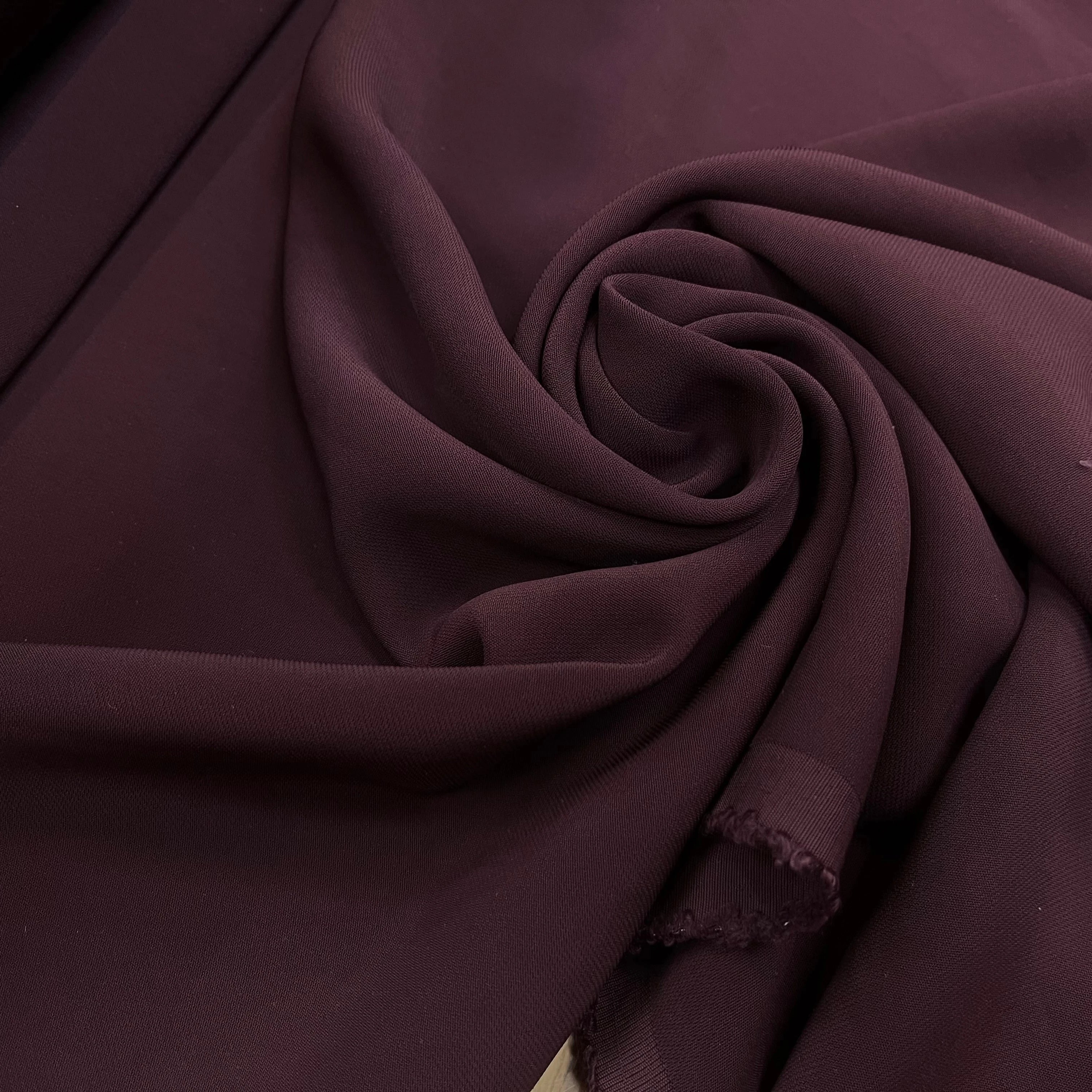 CRÈPE VISCOSE BURGANDY 117CM - My Little Coupon