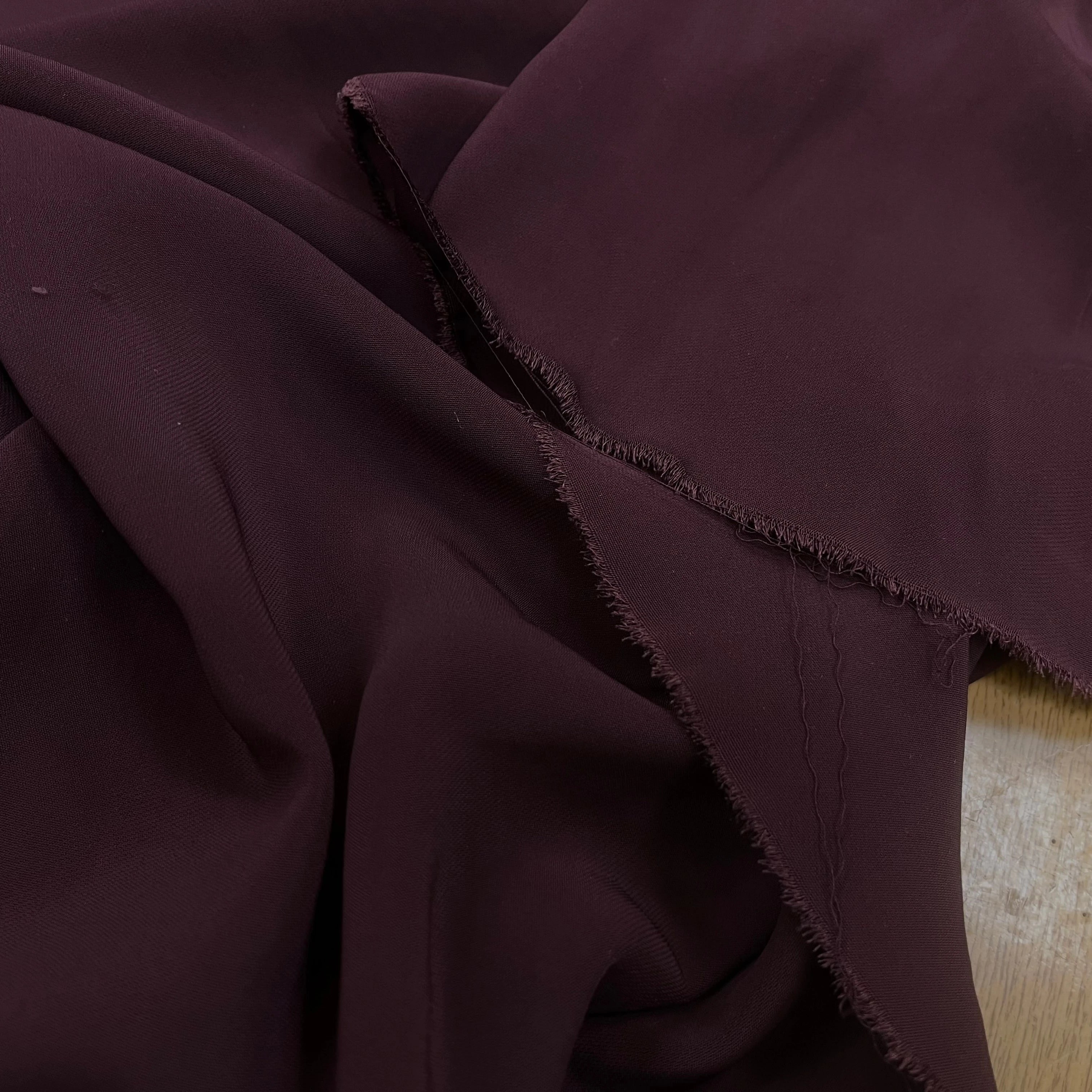 CRÈPE VISCOSE BURGANDY 117CM - My Little Coupon
