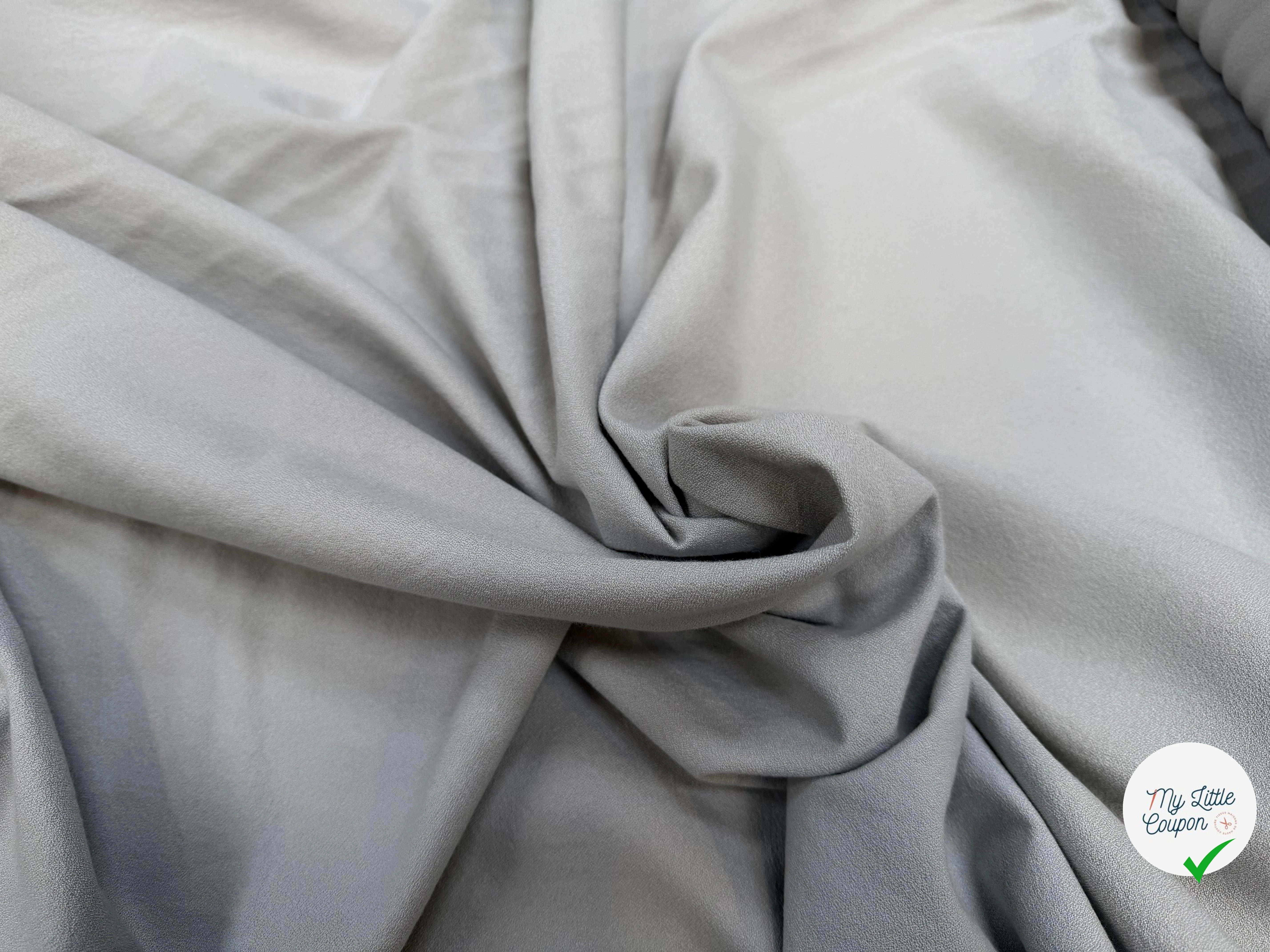 CREPE VISCOSE COTON PERLE CIEL TENUE LOURDE CHIC - My Little Coupon