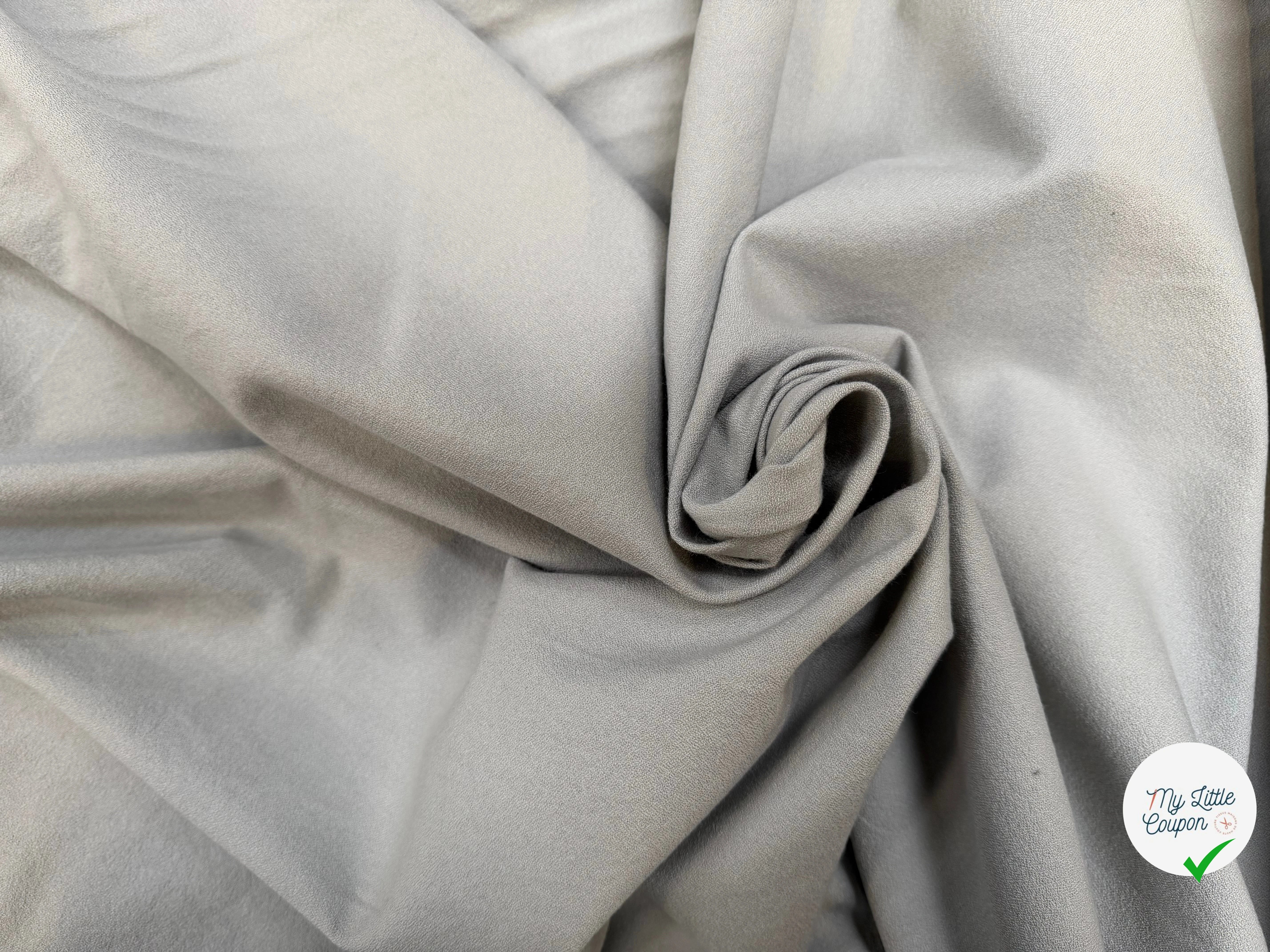 CREPE VISCOSE COTON PERLE CIEL TENUE LOURDE CHIC - My Little Coupon