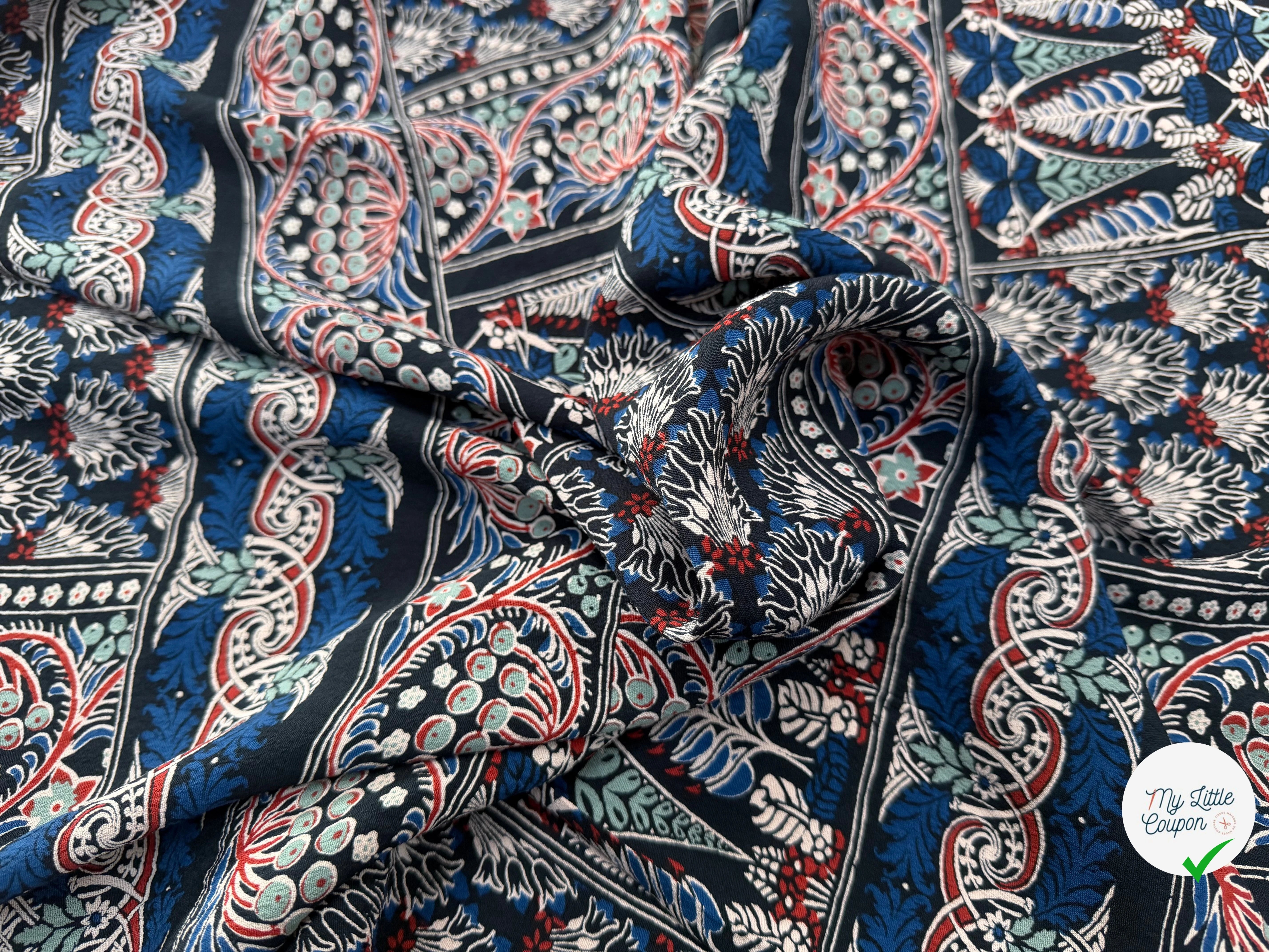 CREPE VISCOSE FEUILLAGE 130CM - My Little Coupon