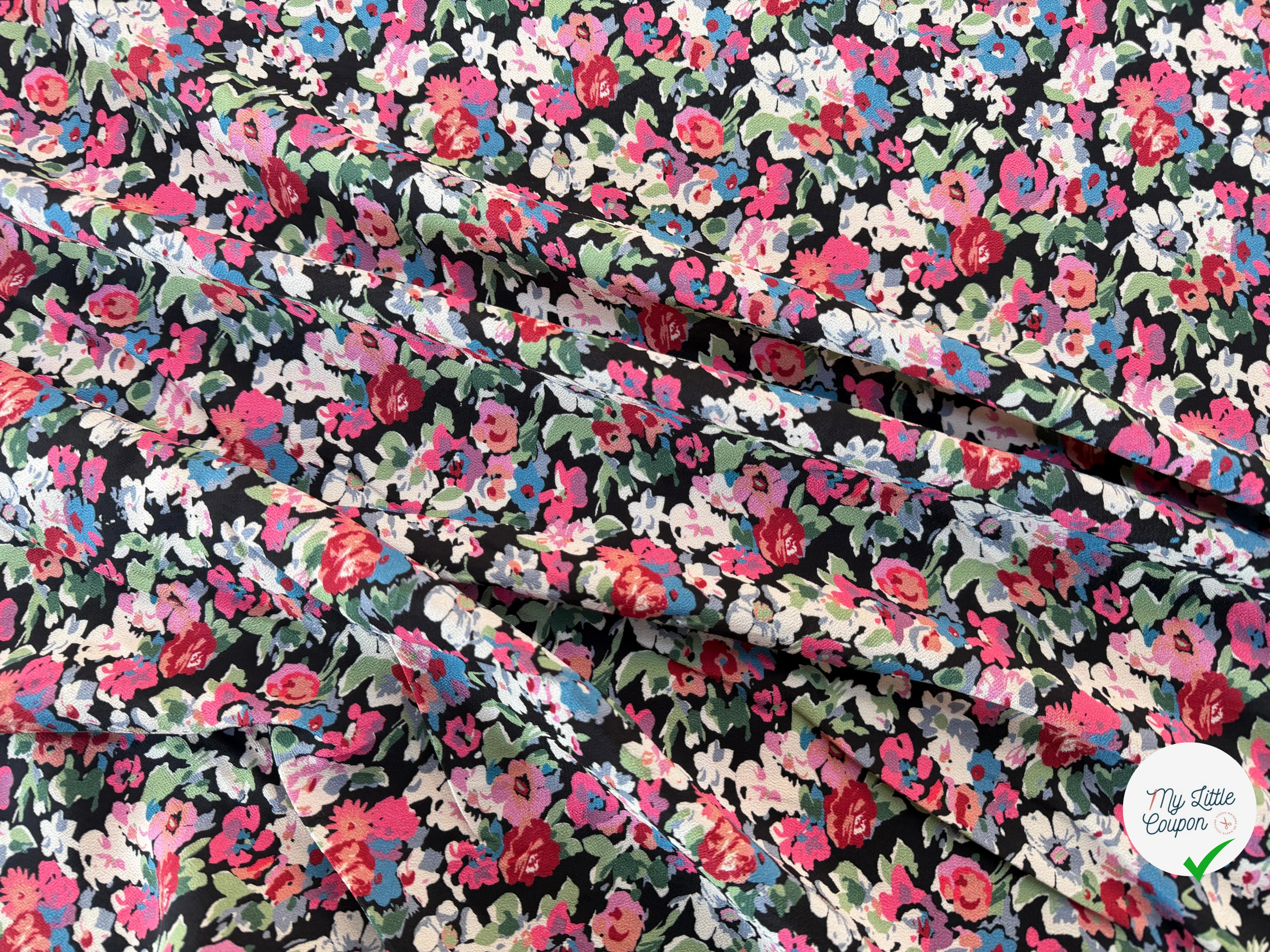 CREPE VISCOSE FLEURS - My Little Coupon