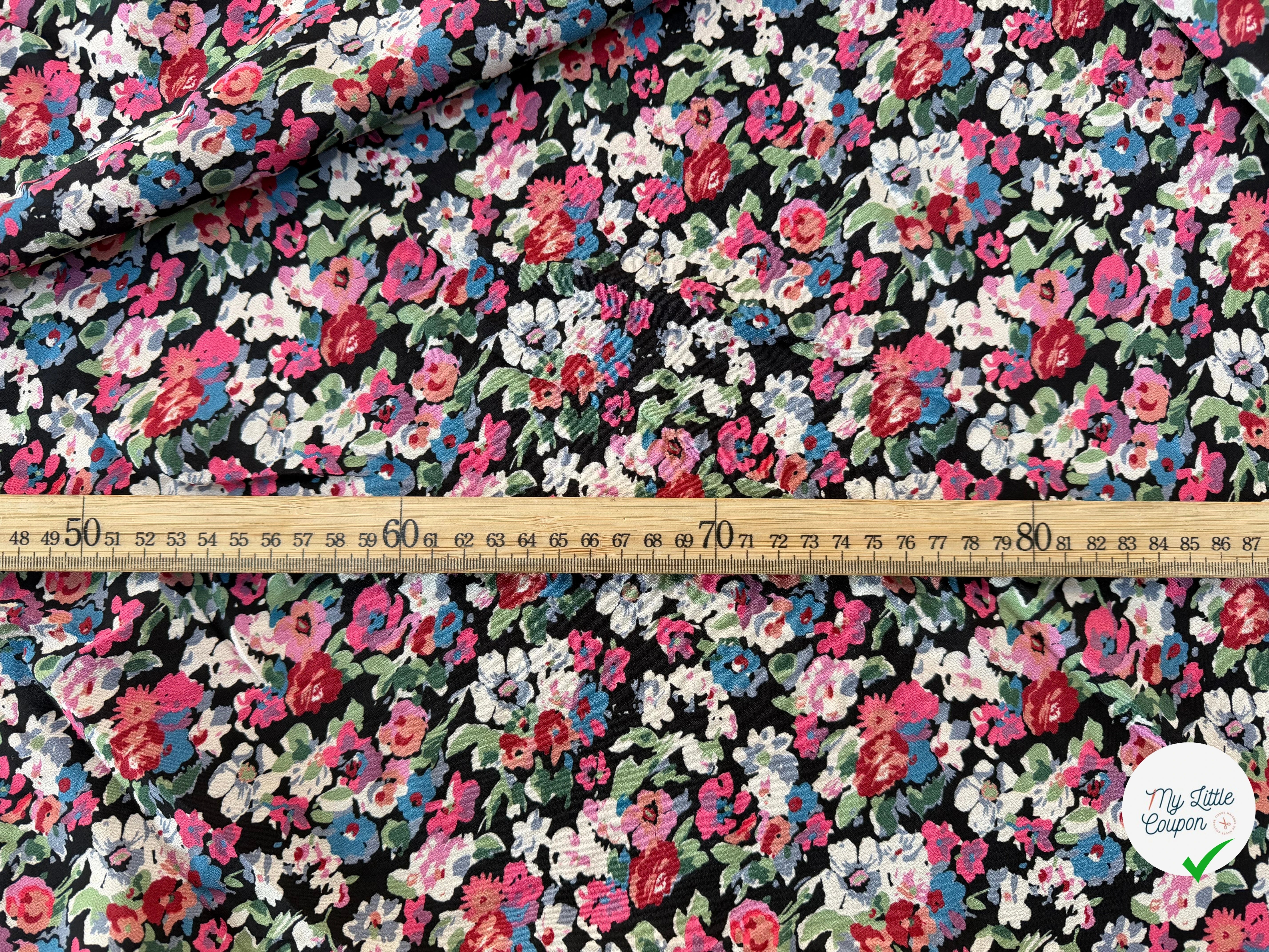 CREPE VISCOSE FLEURS - My Little Coupon