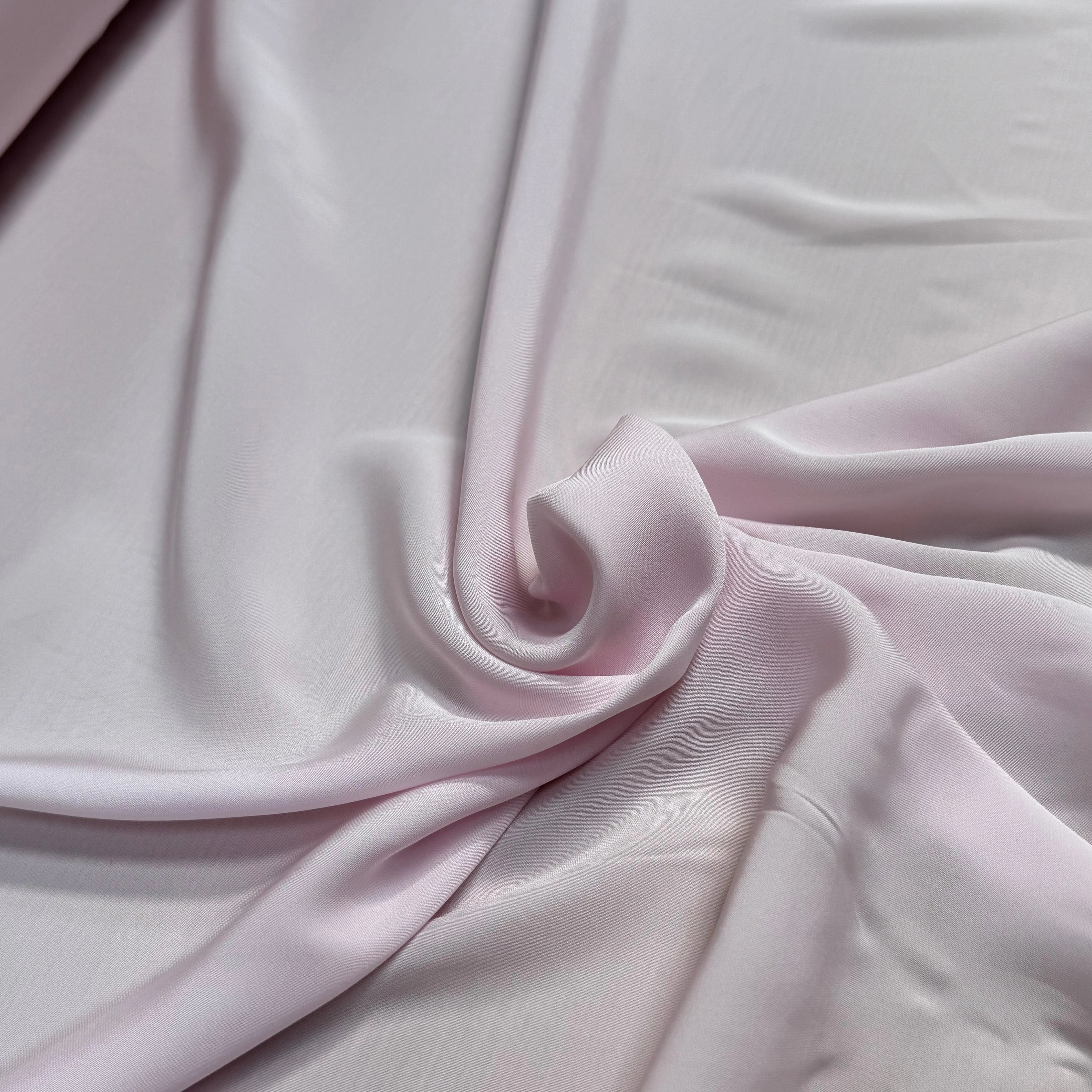 CREPE VISCOSE FLUIDE ASPECT PEACHSKIN 18% SOIE LIGHT PINK - My Little Coupon