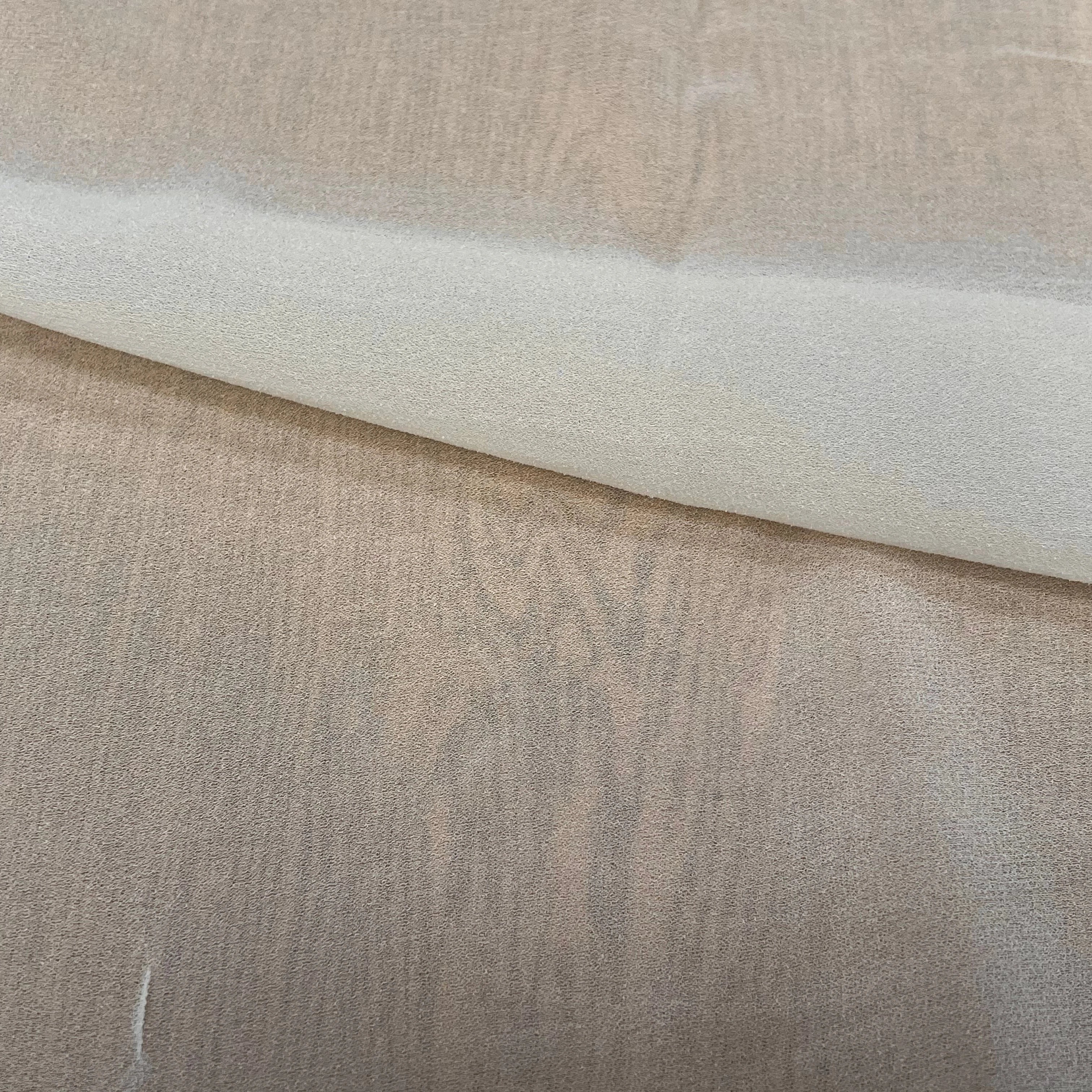 CREPE VISCOSE FLUIDE AVEC 20% SOIE ÉCRU - My Little Coupon