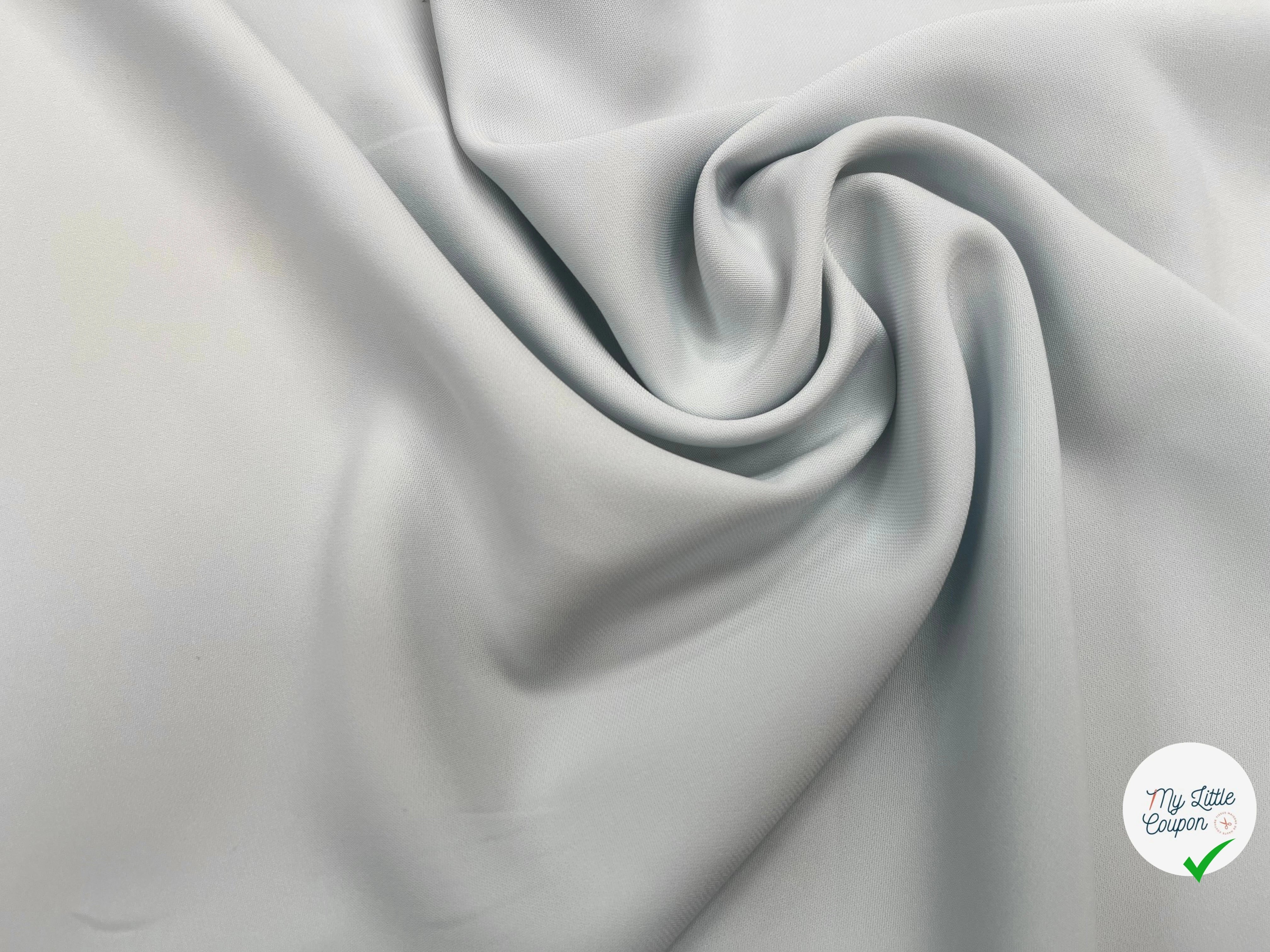 CREPE VISCOSE FLUIDE BLEU CLAIR 125CM - My Little Coupon