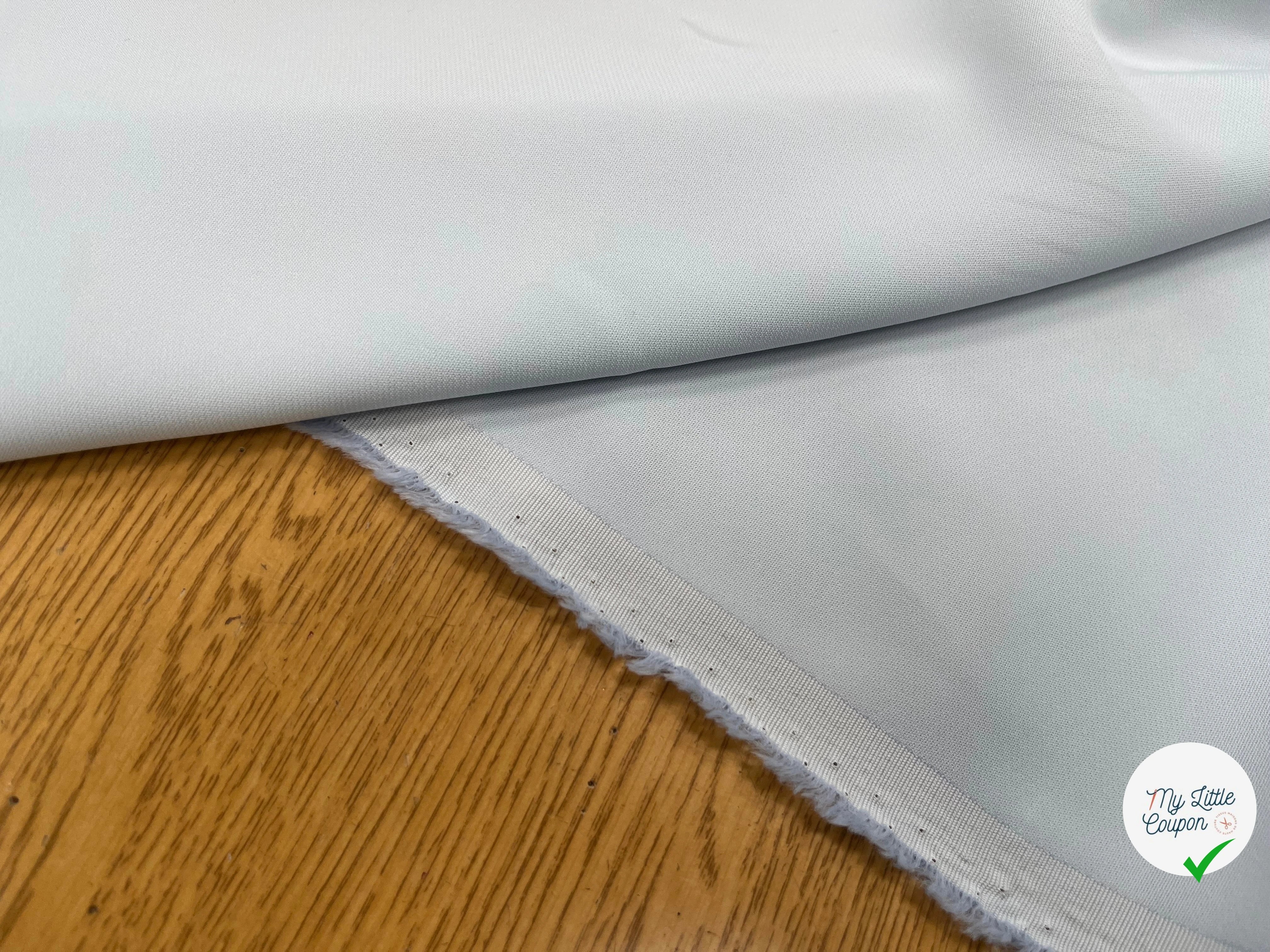 CREPE VISCOSE FLUIDE BLEU CLAIR 125CM - My Little Coupon