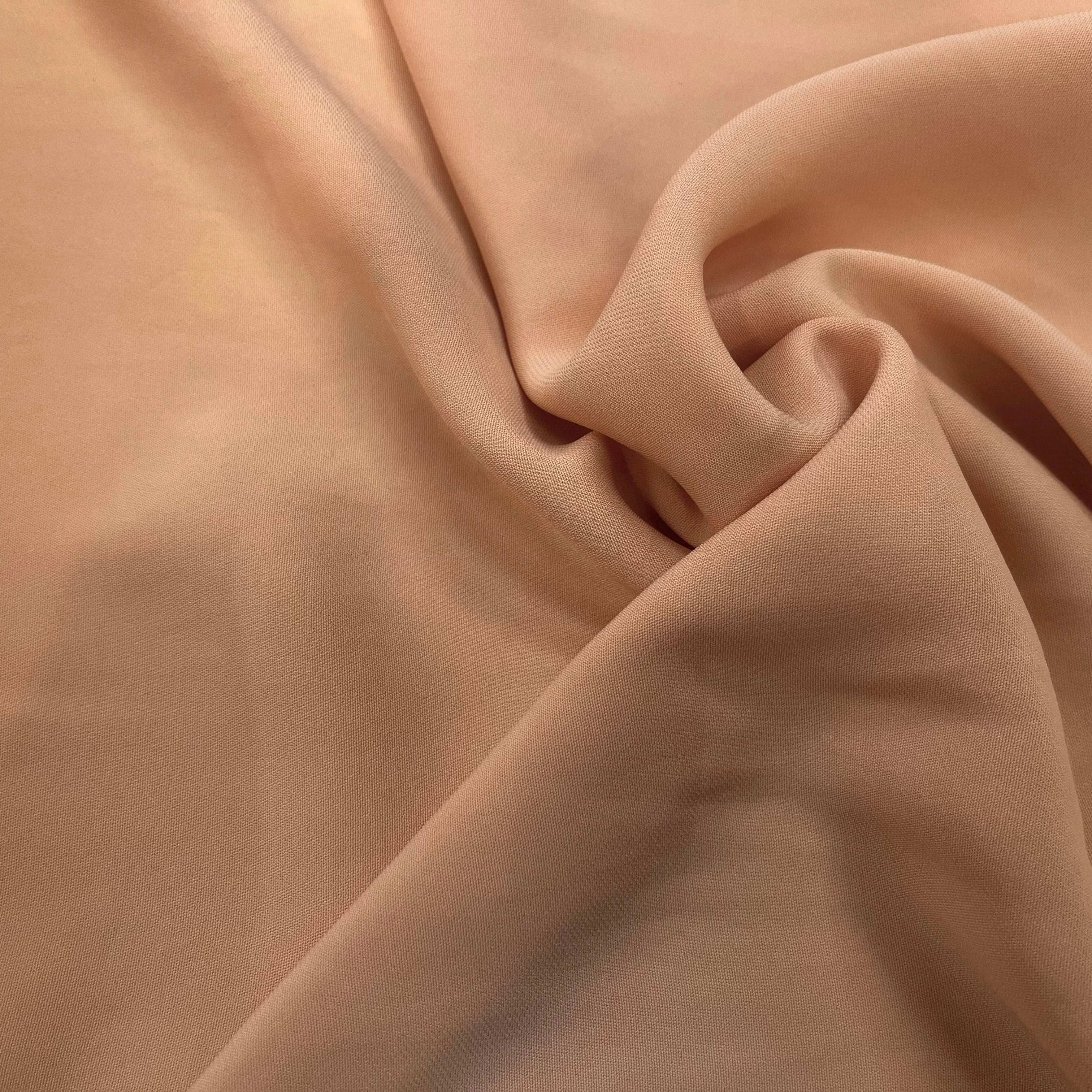 CREPE VISCOSE FROIDE FLUIDE ORANGE SUNSET 122CM STRETCH - My Little Coupon