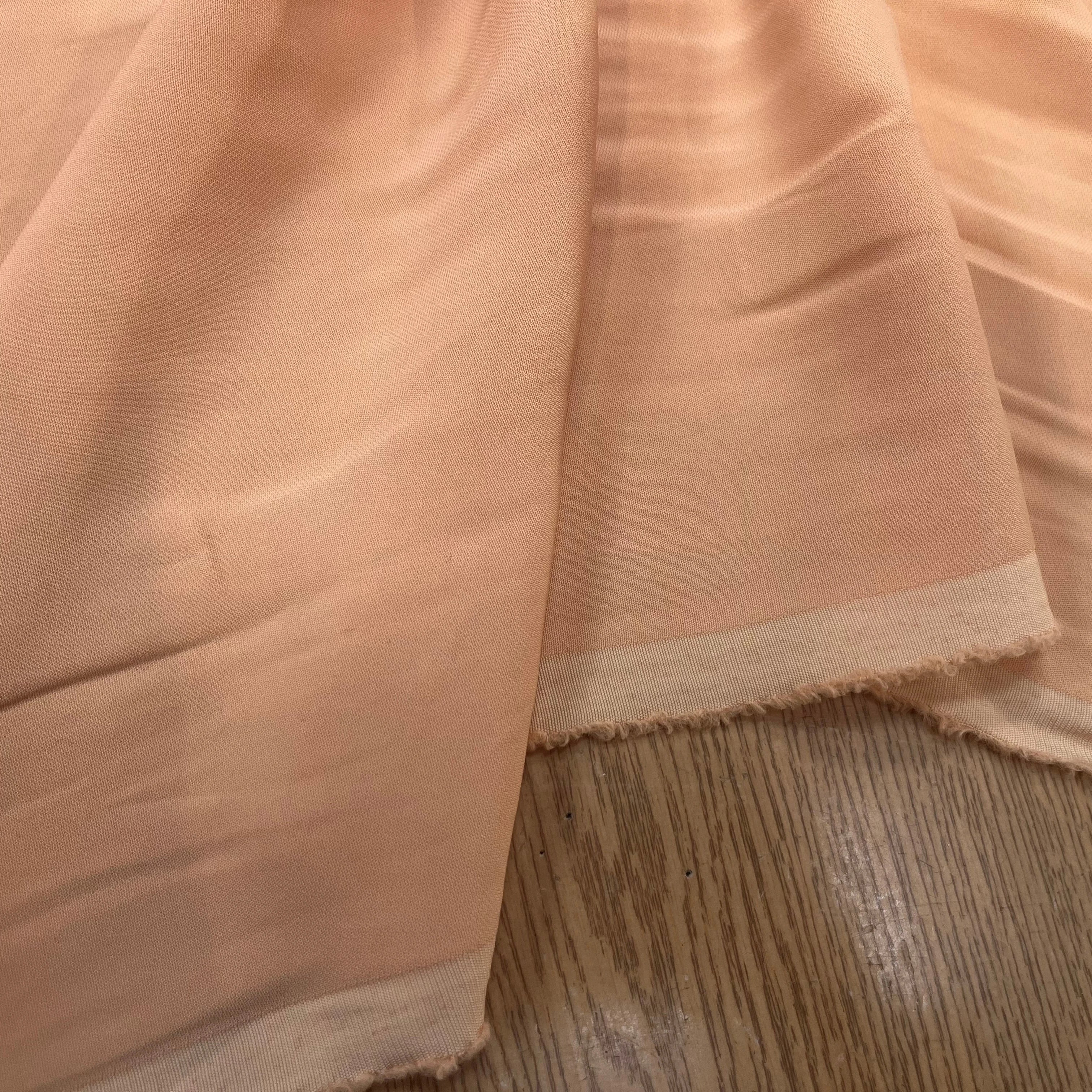 CREPE VISCOSE FROIDE FLUIDE ORANGE SUNSET 122CM STRETCH - My Little Coupon