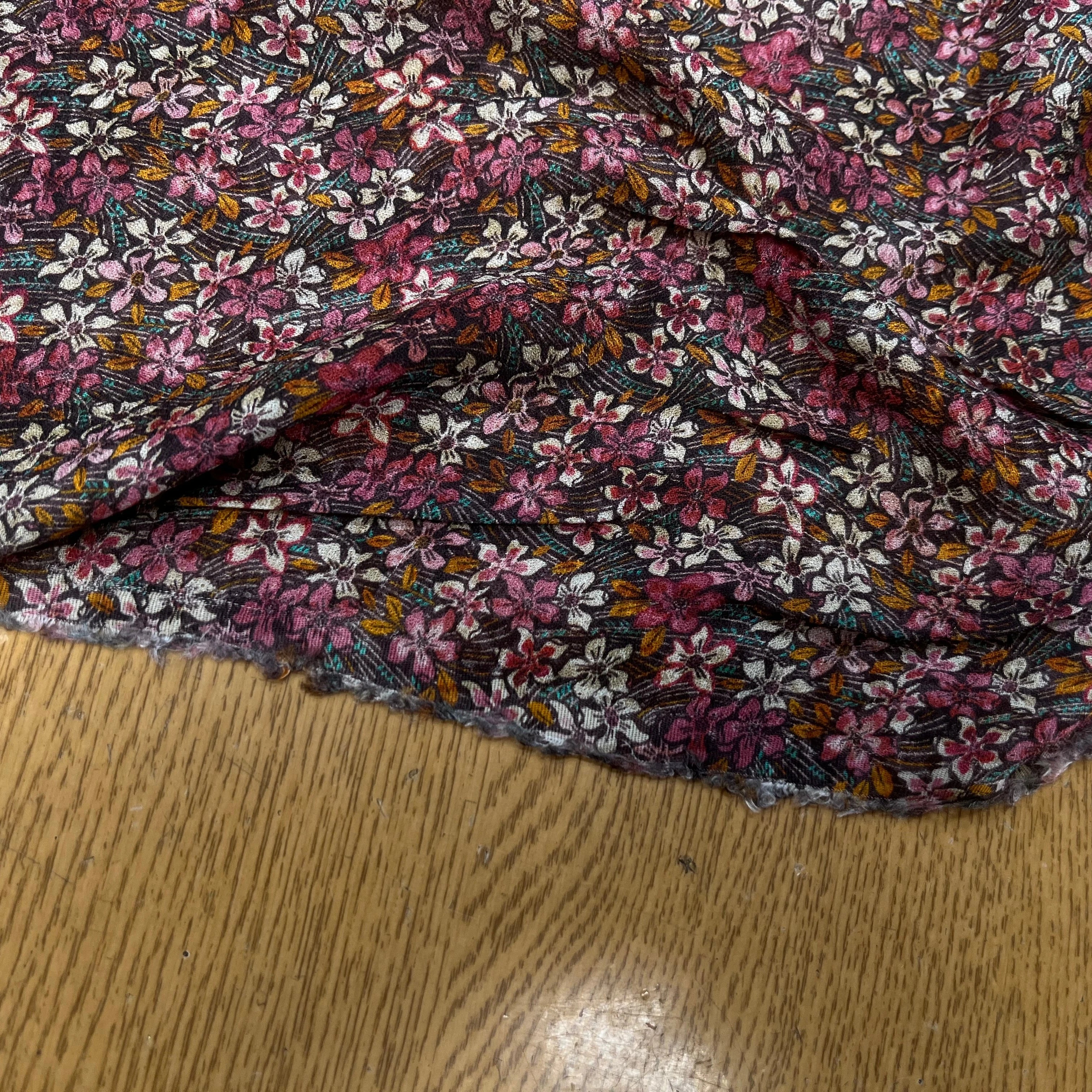 CREPE VISCOSE IMPRIMÉ FLEURS MULTICOLORES 144CM - My Little Coupon