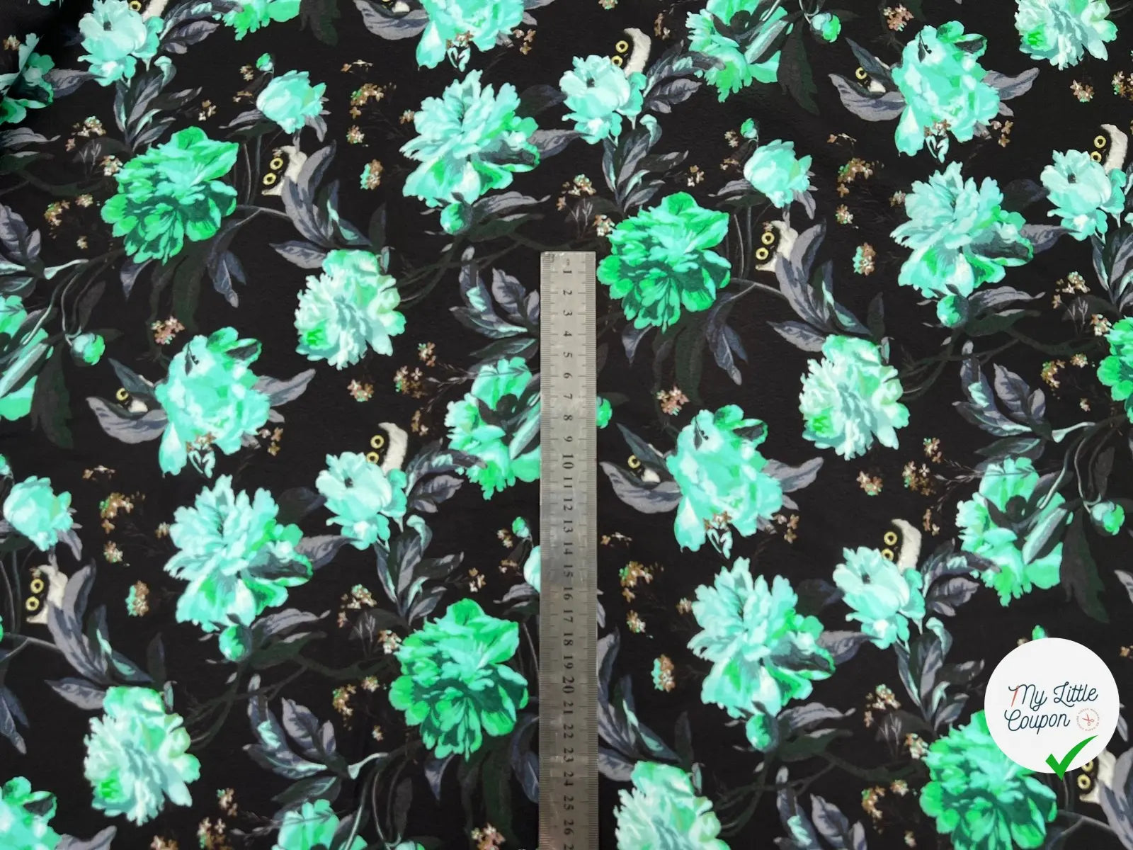 CRÊPE VISCOSE IMPRIMÉ VISION FLORALES NOCTURNES MSO