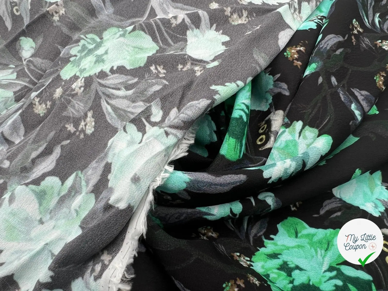 CRÊPE VISCOSE IMPRIMÉ VISION FLORALES NOCTURNES MSO