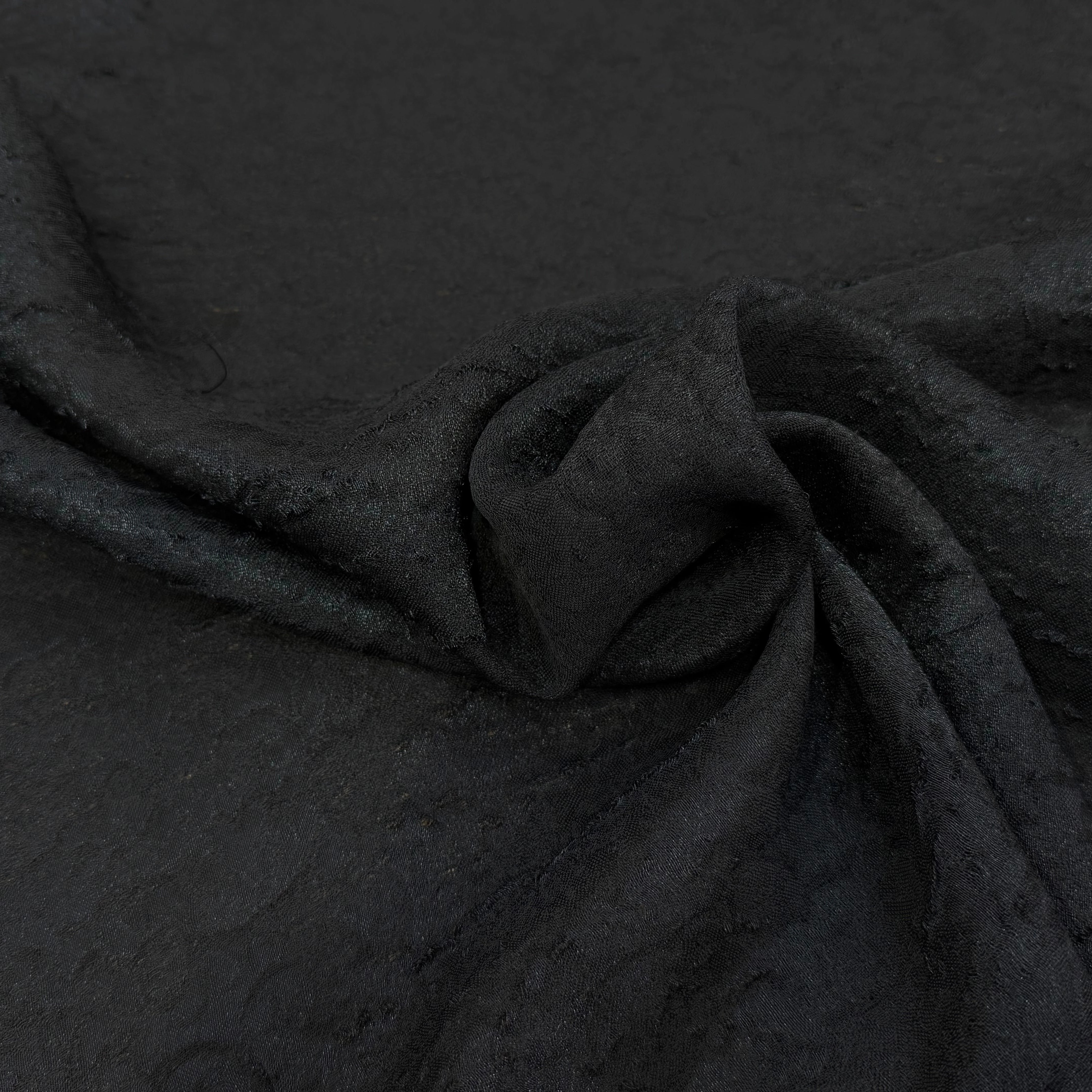 CREPE VISCOSE JACQUARD NOIR 67% VI - My Little Coupon
