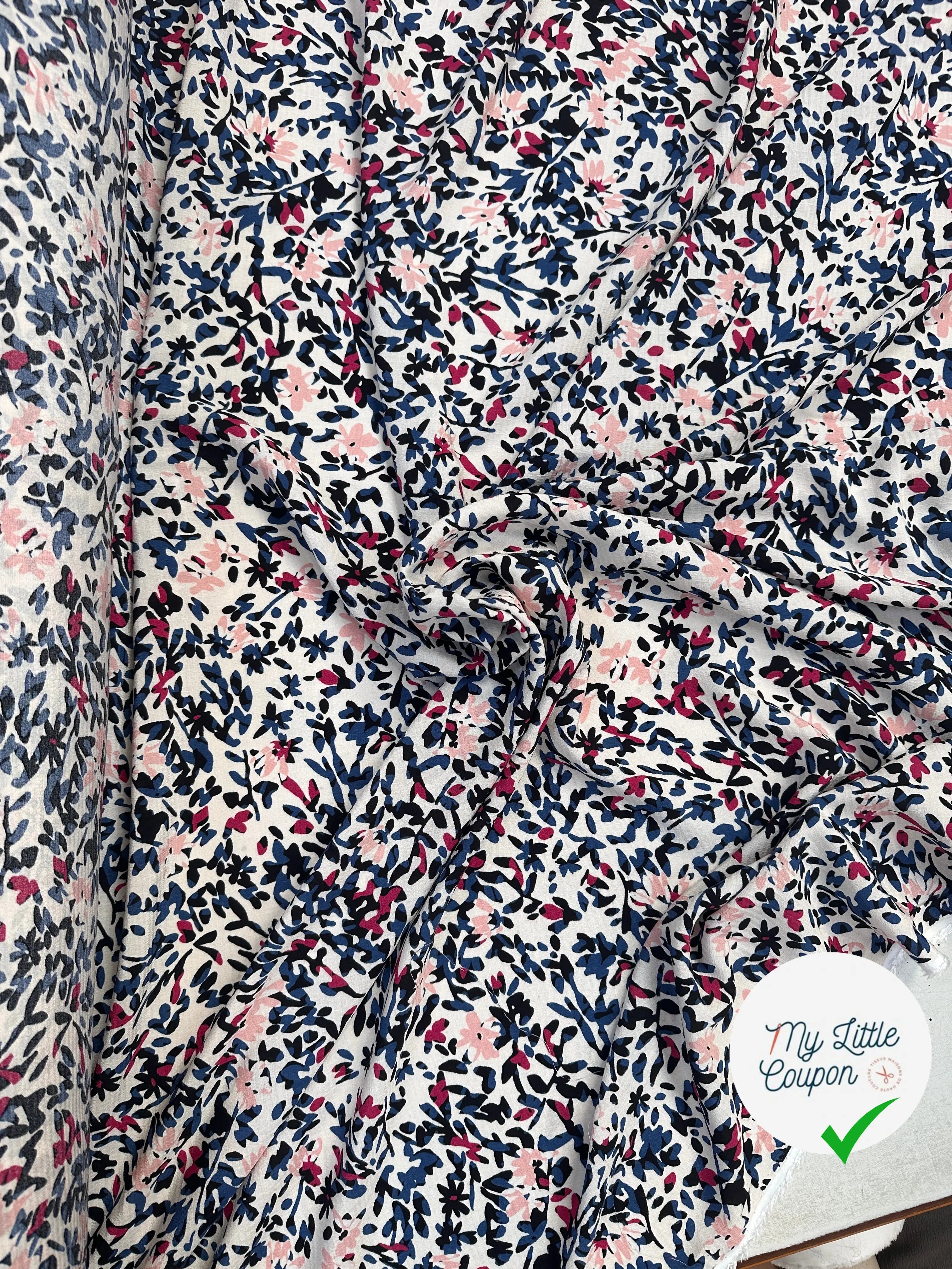 CRÊPE VISCOSE JARDIN EN FLEURS MLC INTERN