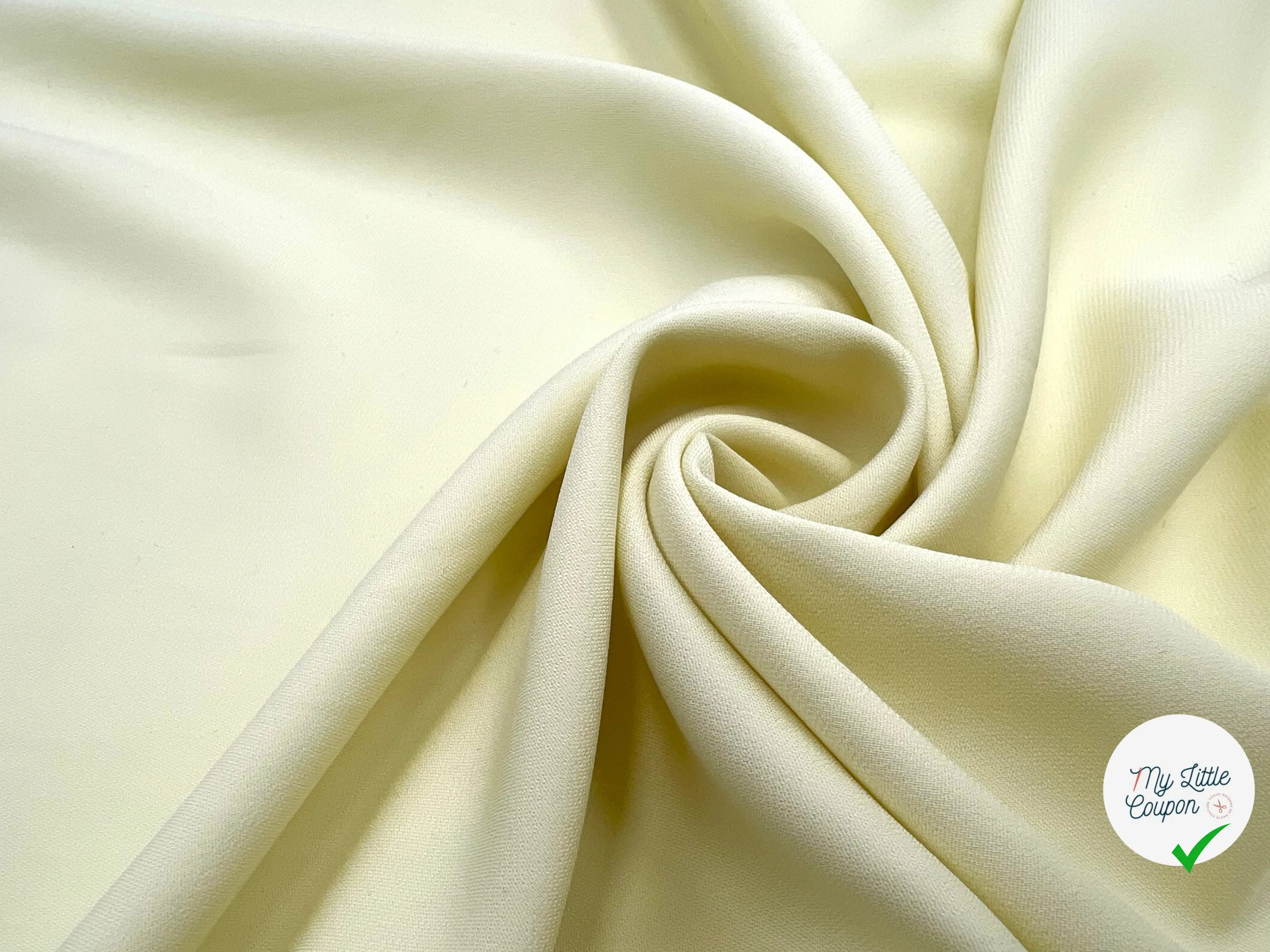 CRĂPE VISCOSE JAUNE PAILLE - My Little Coupon - tissu - coudre