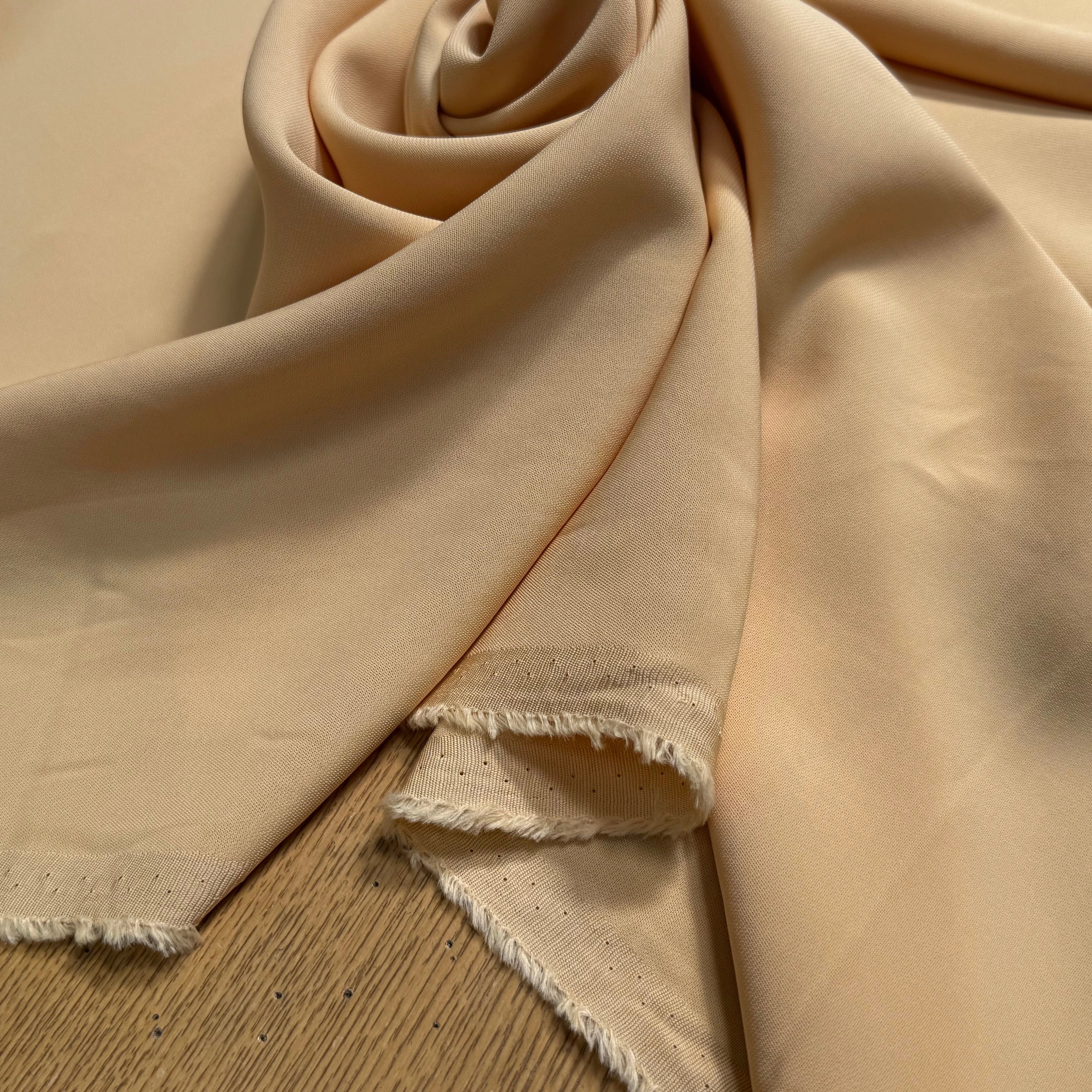 CREPE VISCOSE LOURD BEAU TOMBÉ PÊCHE GLACÉ - My Little Coupon