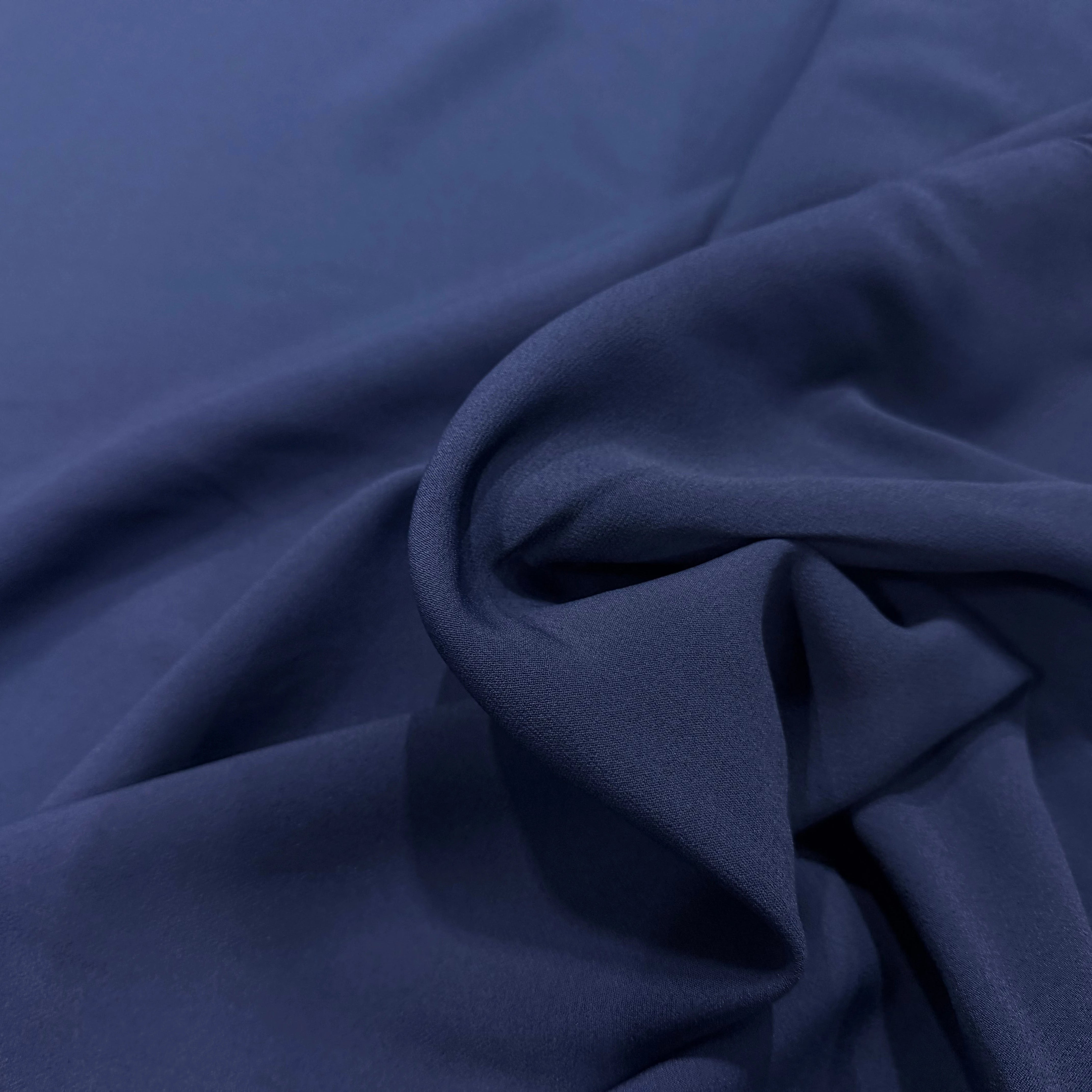 CREPE VISCOSE LOURD BLEU - My Little Coupon