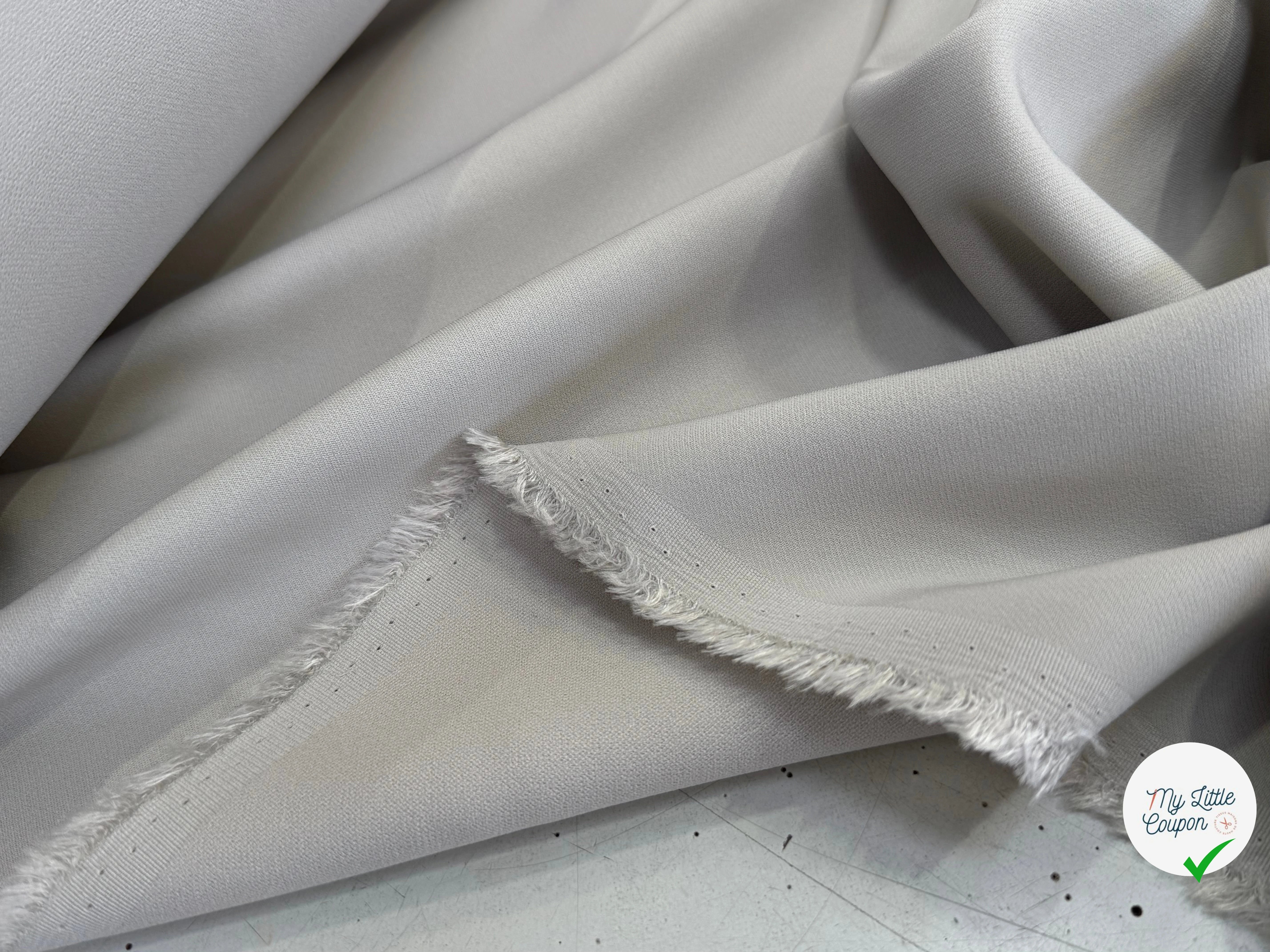 CREPE VISCOSE LOURD STRETCH BEAU TOMBÉ BEIGE TAUPE ULTRA CHIC - My Little Coupon