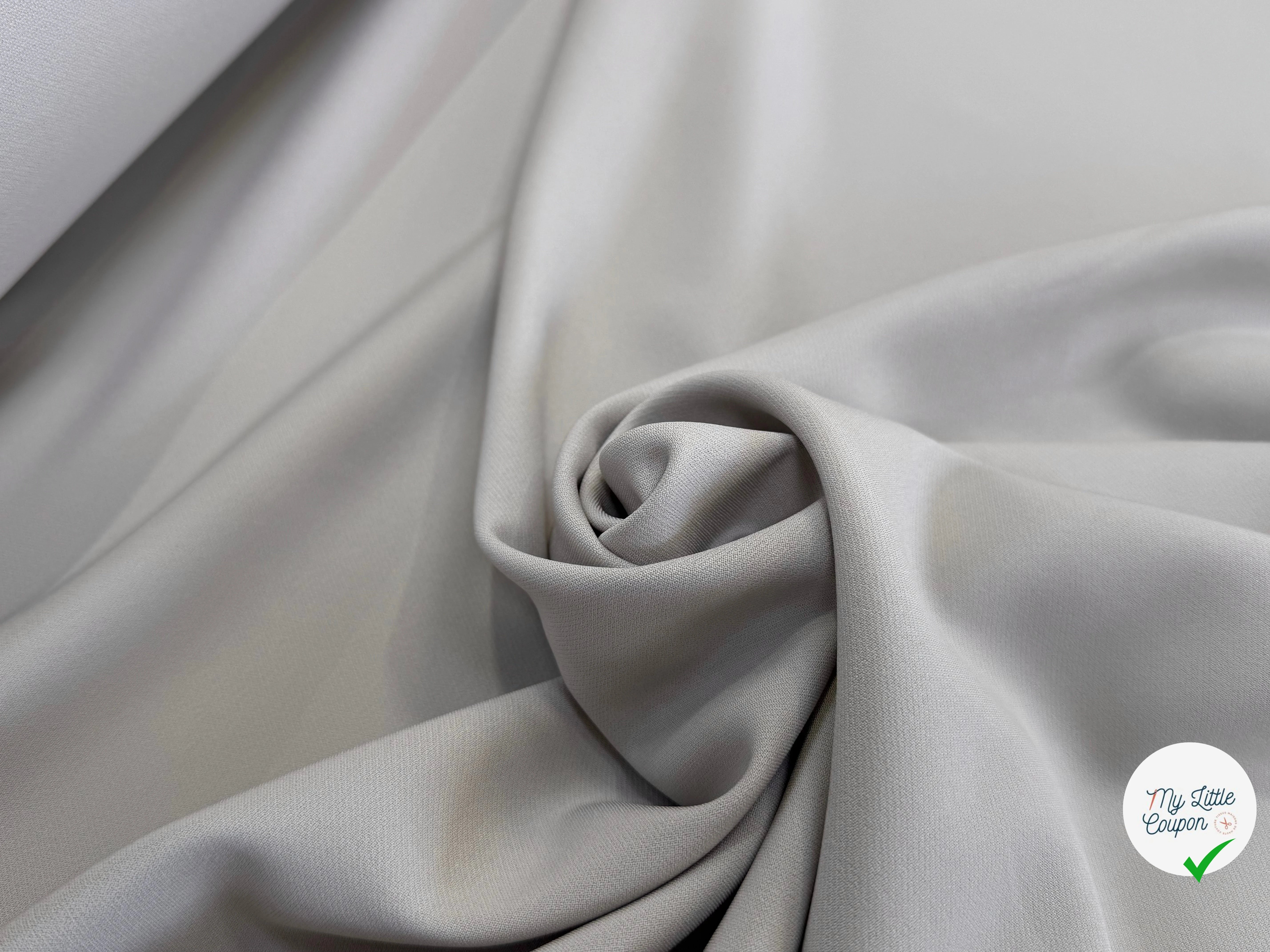 CREPE VISCOSE LOURD STRETCH BEAU TOMBÉ BEIGE TAUPE ULTRA CHIC - My Little Coupon