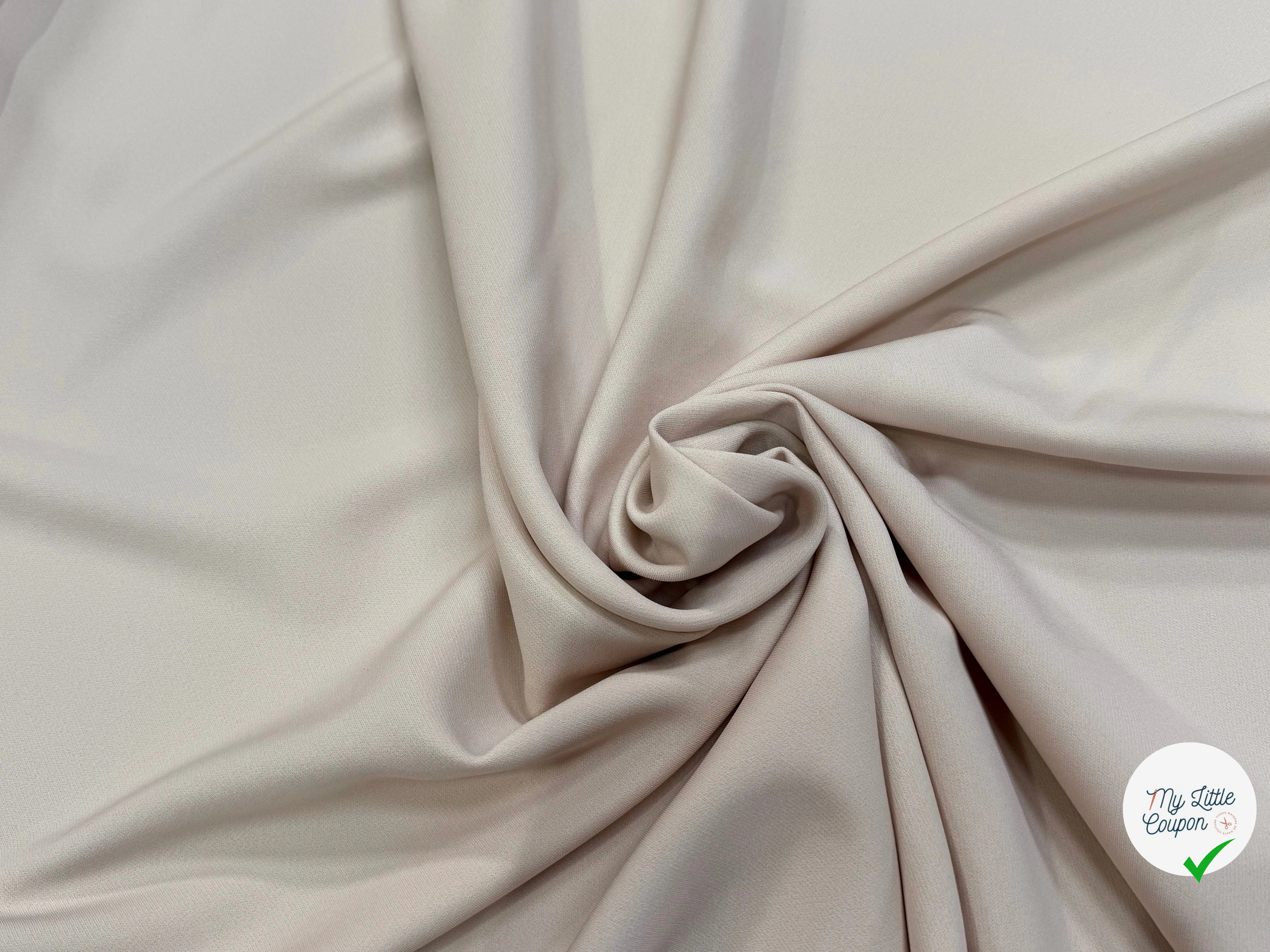 CREPE VISCOSE LOURD SUPERBE TENUE CREME - My Little Coupon