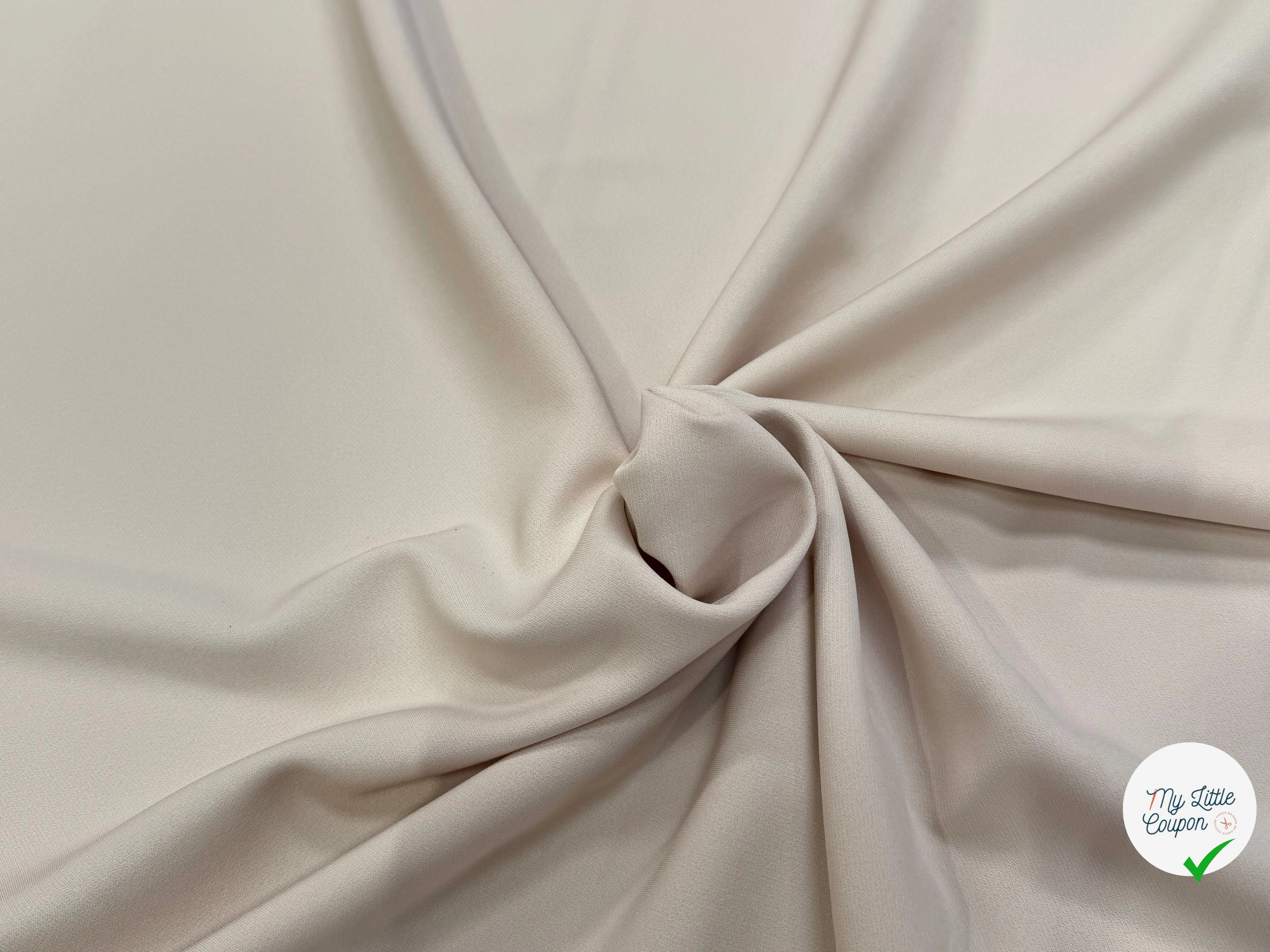 CREPE VISCOSE LOURD SUPERBE TENUE CREME - My Little Coupon
