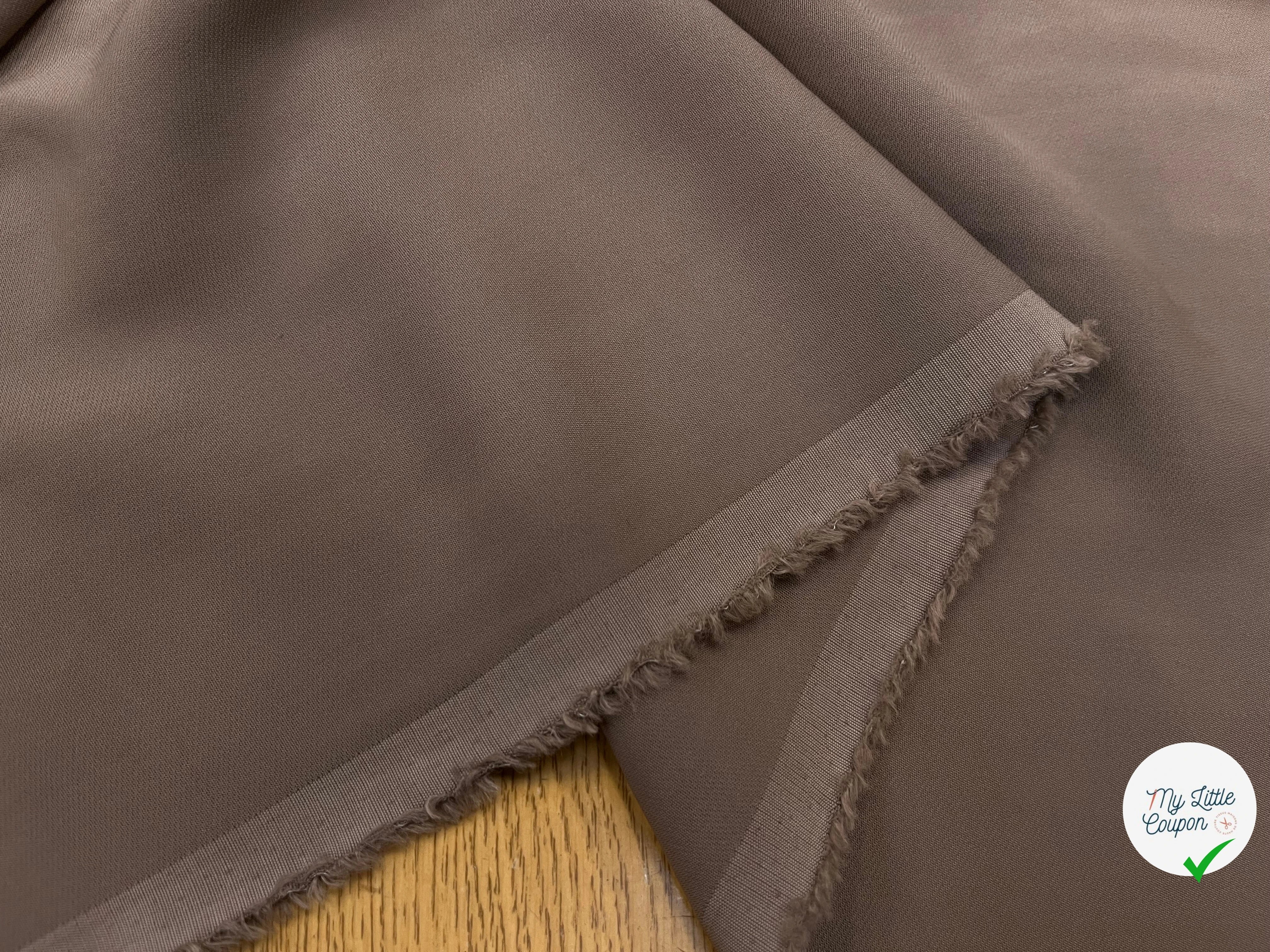 CREPE VISCOSE LOURD TRUFFLE 114CM - My Little Coupon