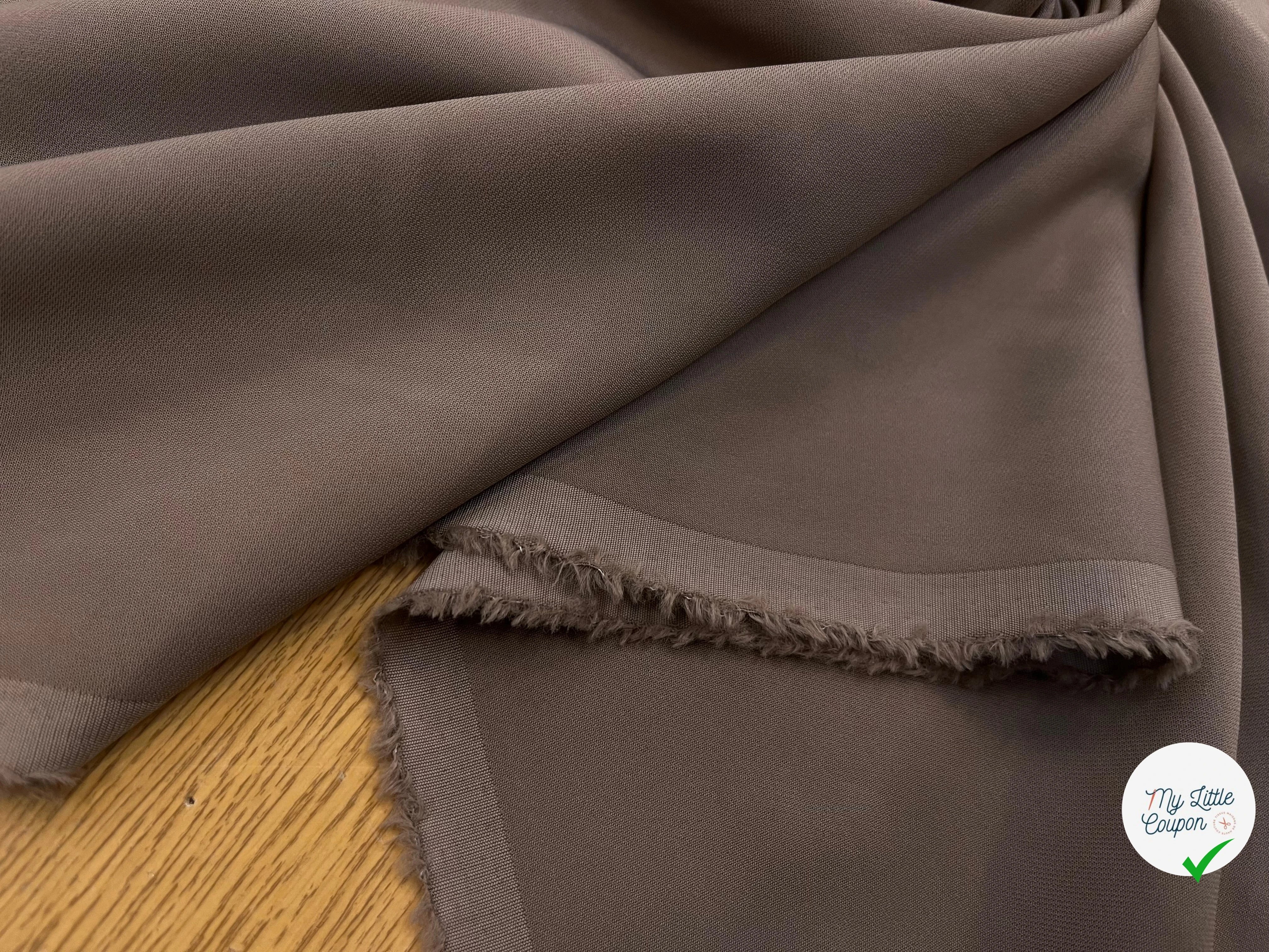 CREPE VISCOSE LOURD TRUFFLE 114CM - My Little Coupon