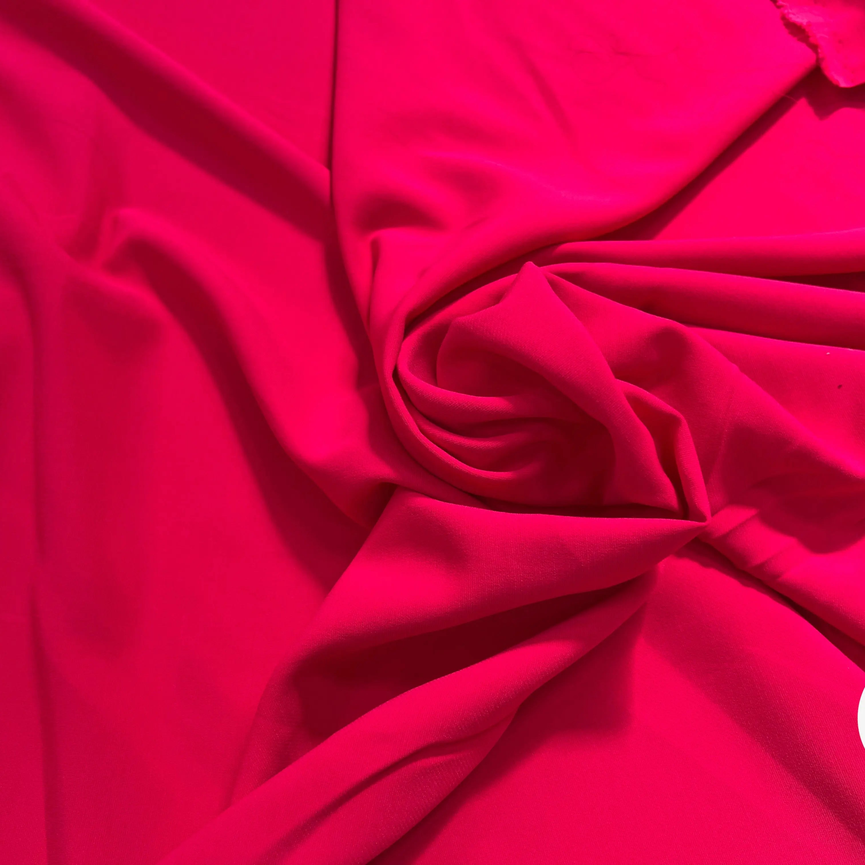 CREPE VISCOSE LOURD UNI ROSE STRETCH - My Little Coupon