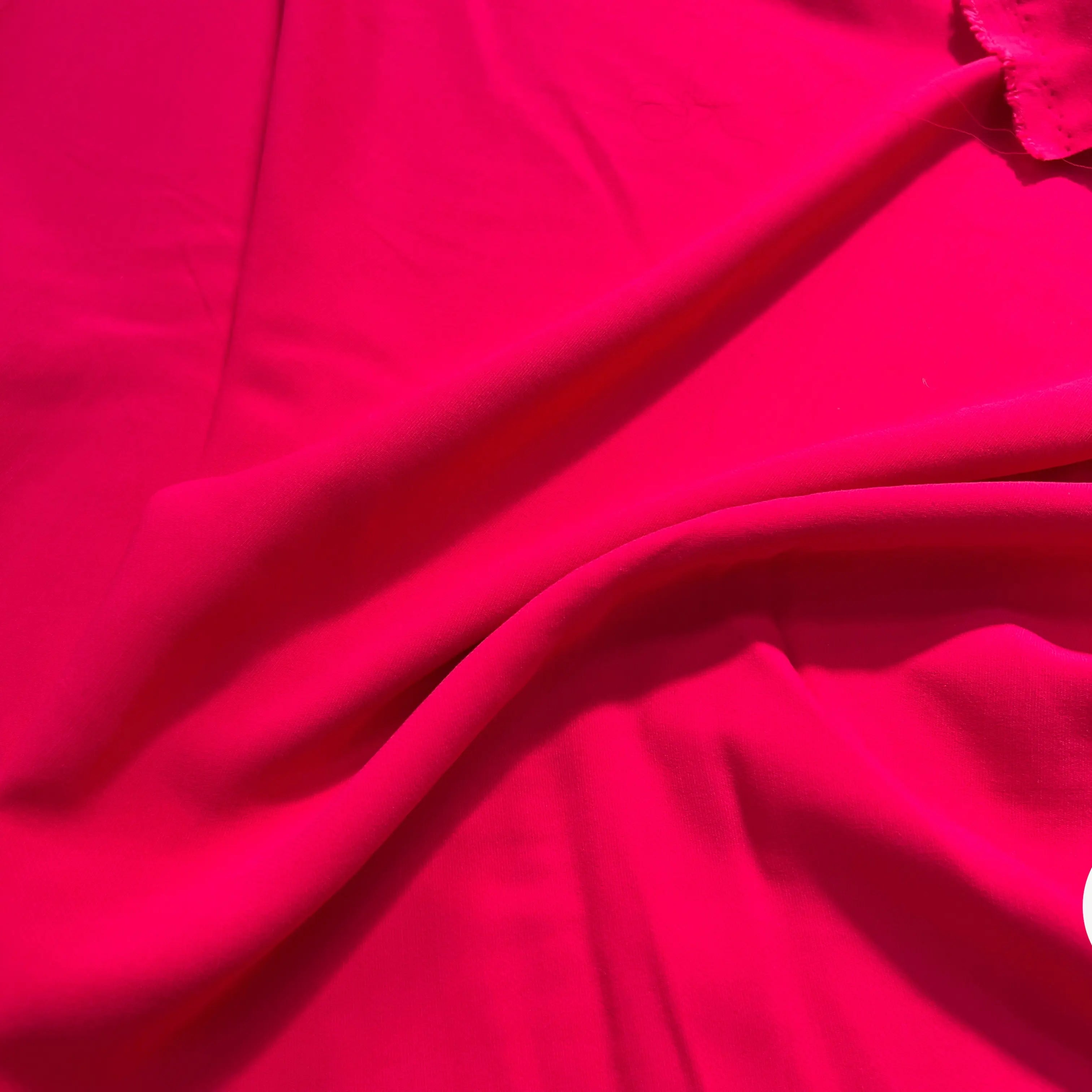 CREPE VISCOSE LOURD UNI ROSE STRETCH - My Little Coupon