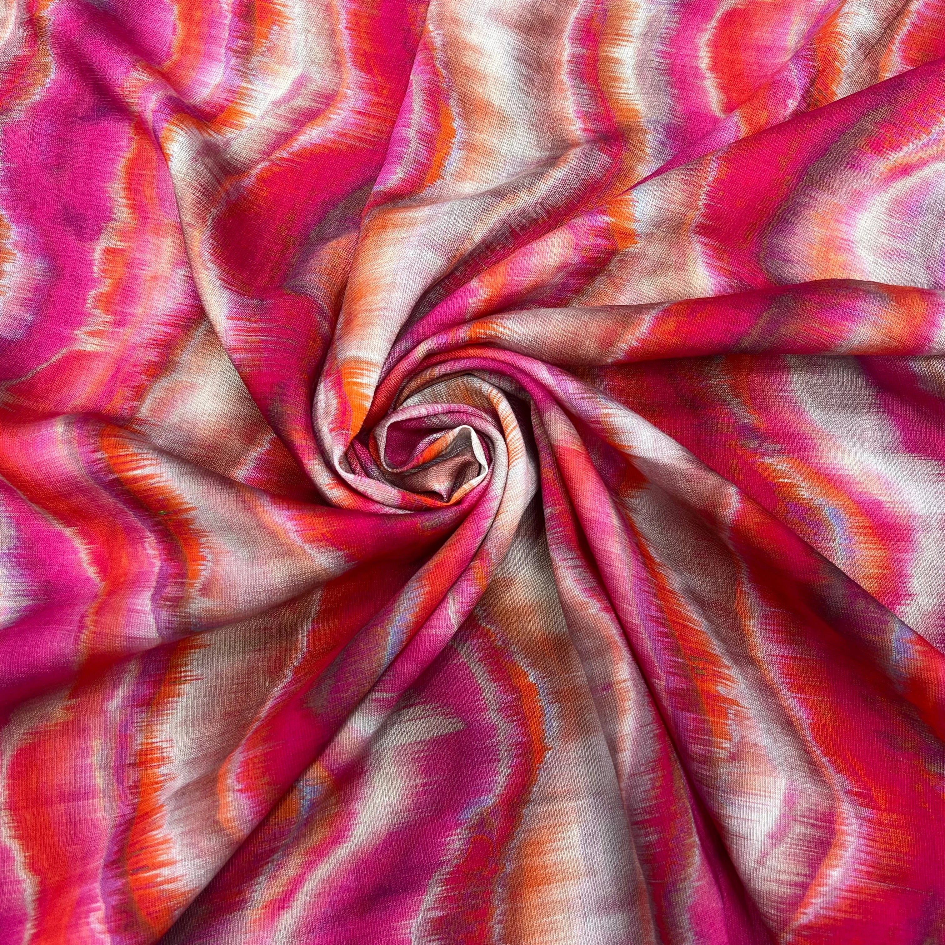 CREPE VISCOSE MELANGÉE ROSE - My Little Coupon