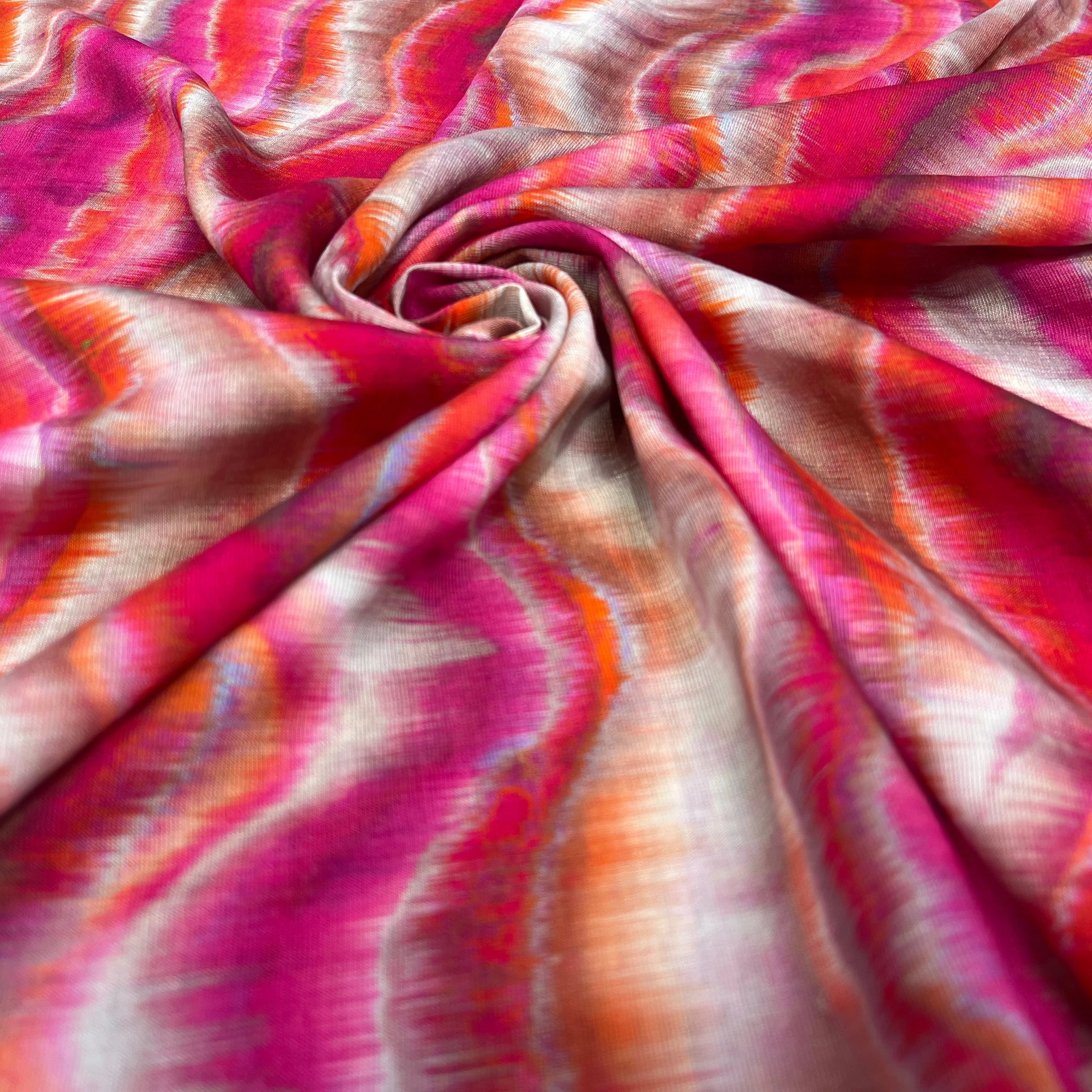 CREPE VISCOSE MELANGÉE ROSE - My Little Coupon