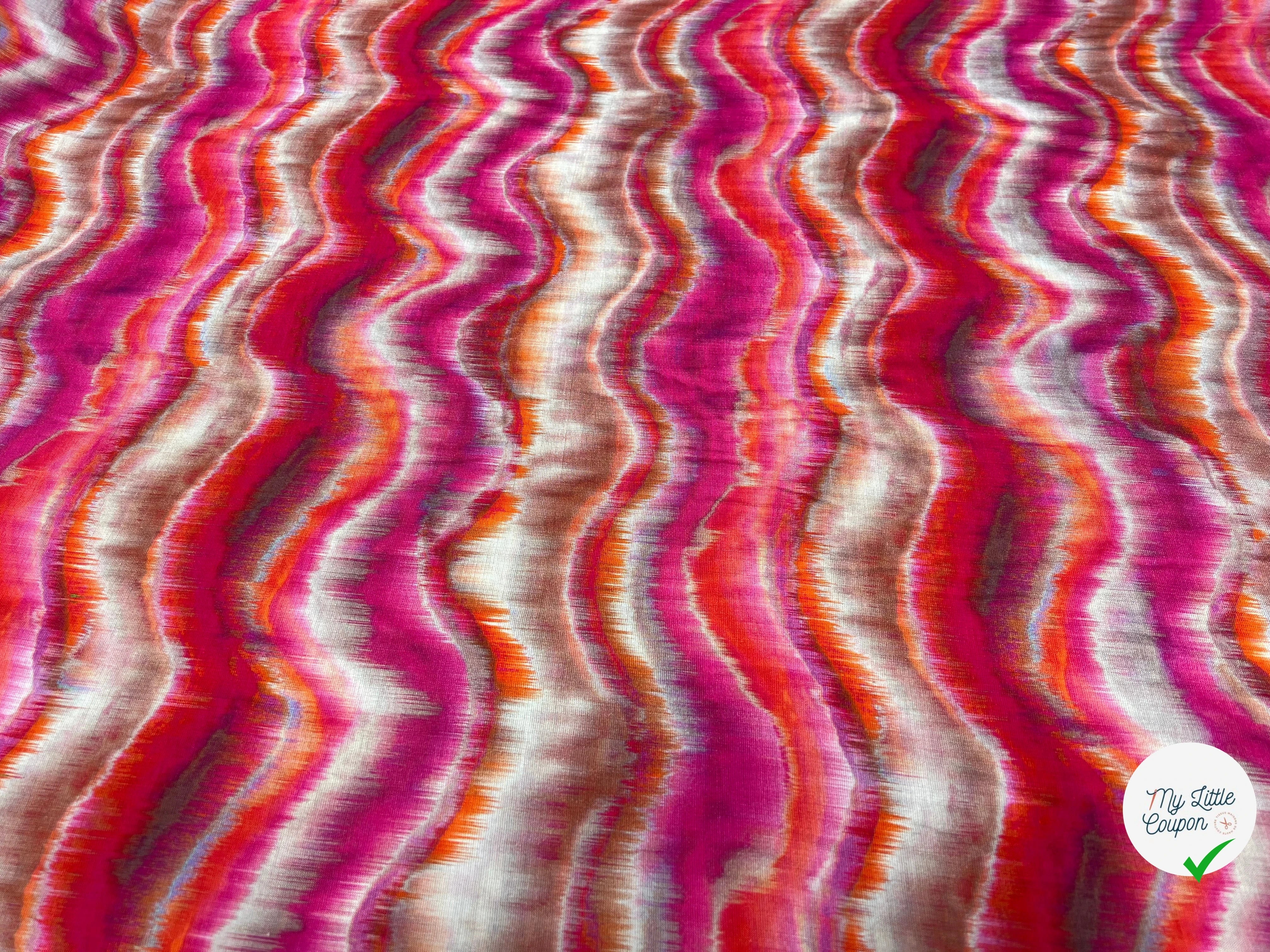 CREPE VISCOSE MELANGÉE ROSE - My Little Coupon