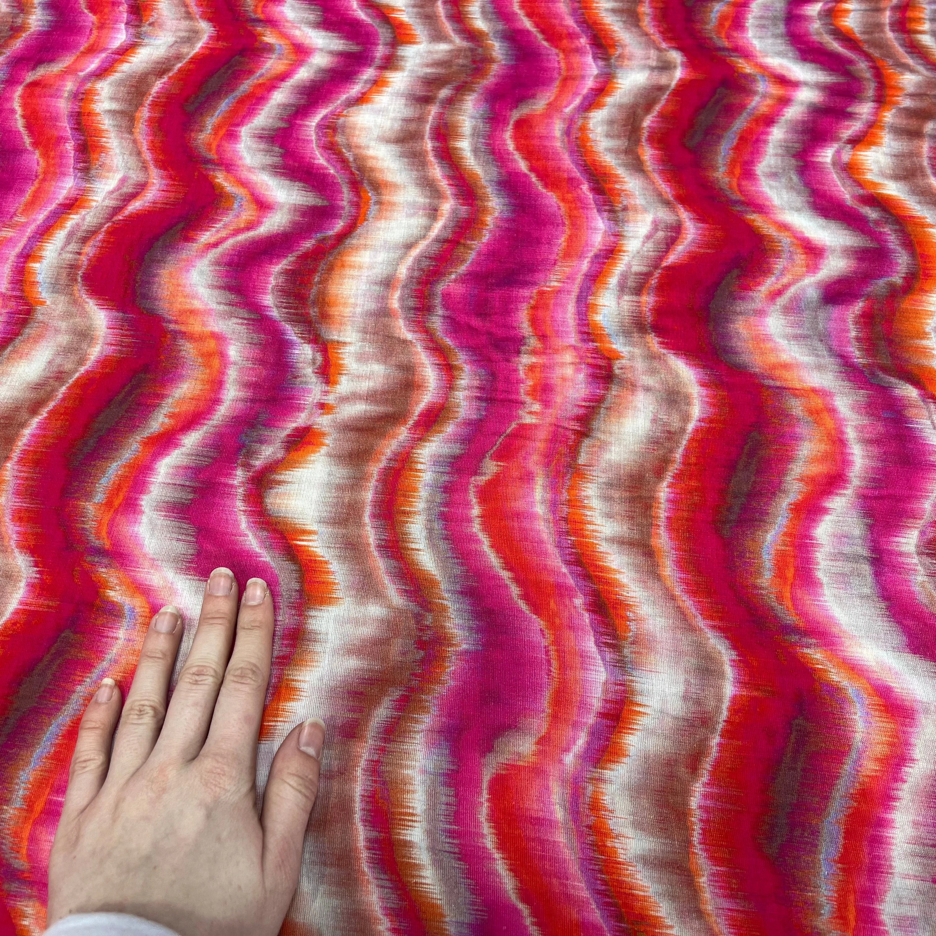 CREPE VISCOSE MELANGÉE ROSE - My Little Coupon