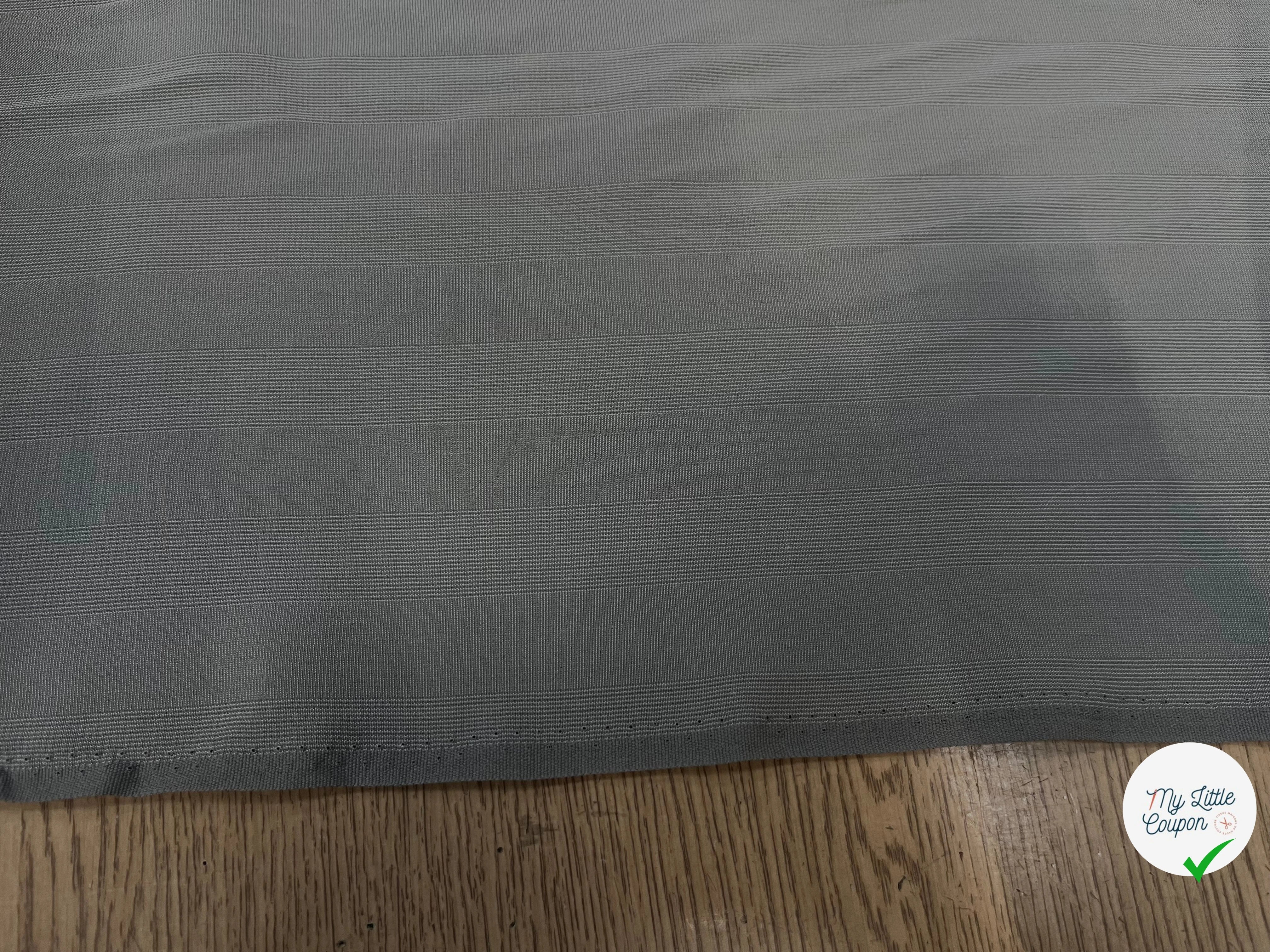 CREPE VISCOSE RAYÉ GRIS - My Little Coupon