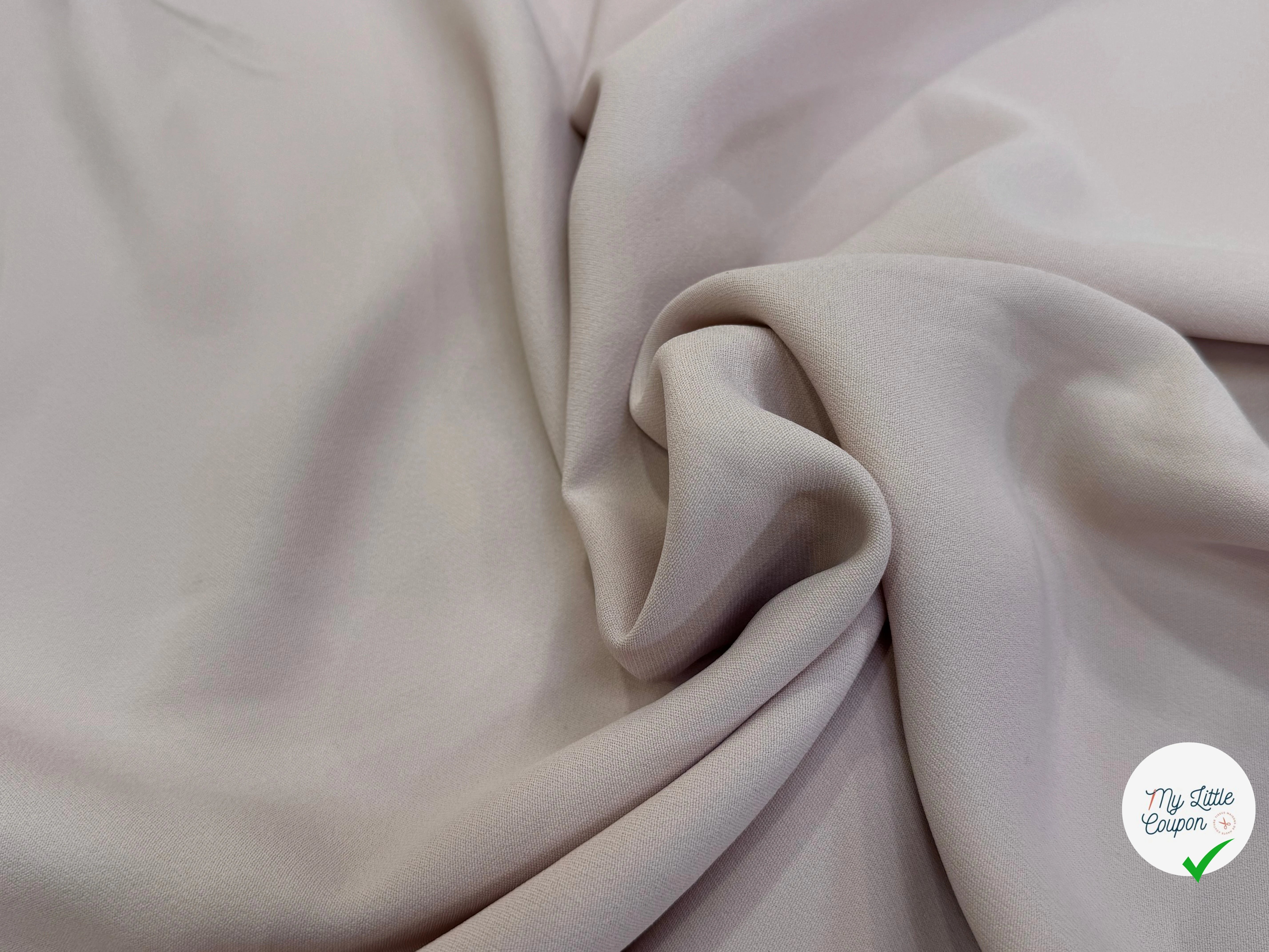 CREPE VISCOSE SEMI-LOURD ULTRA BEAU VIEUX ROSE - My Little Coupon