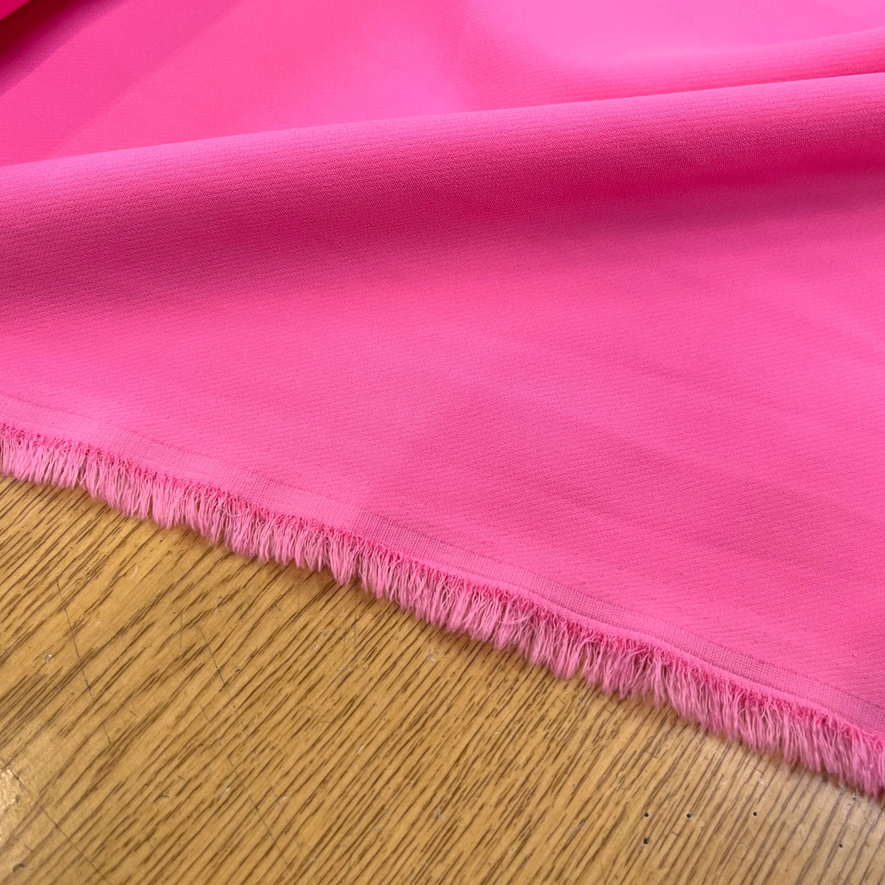 CRÈPE VISCOSE ULTRA STRETCH PARTY PINK - My Little Coupon