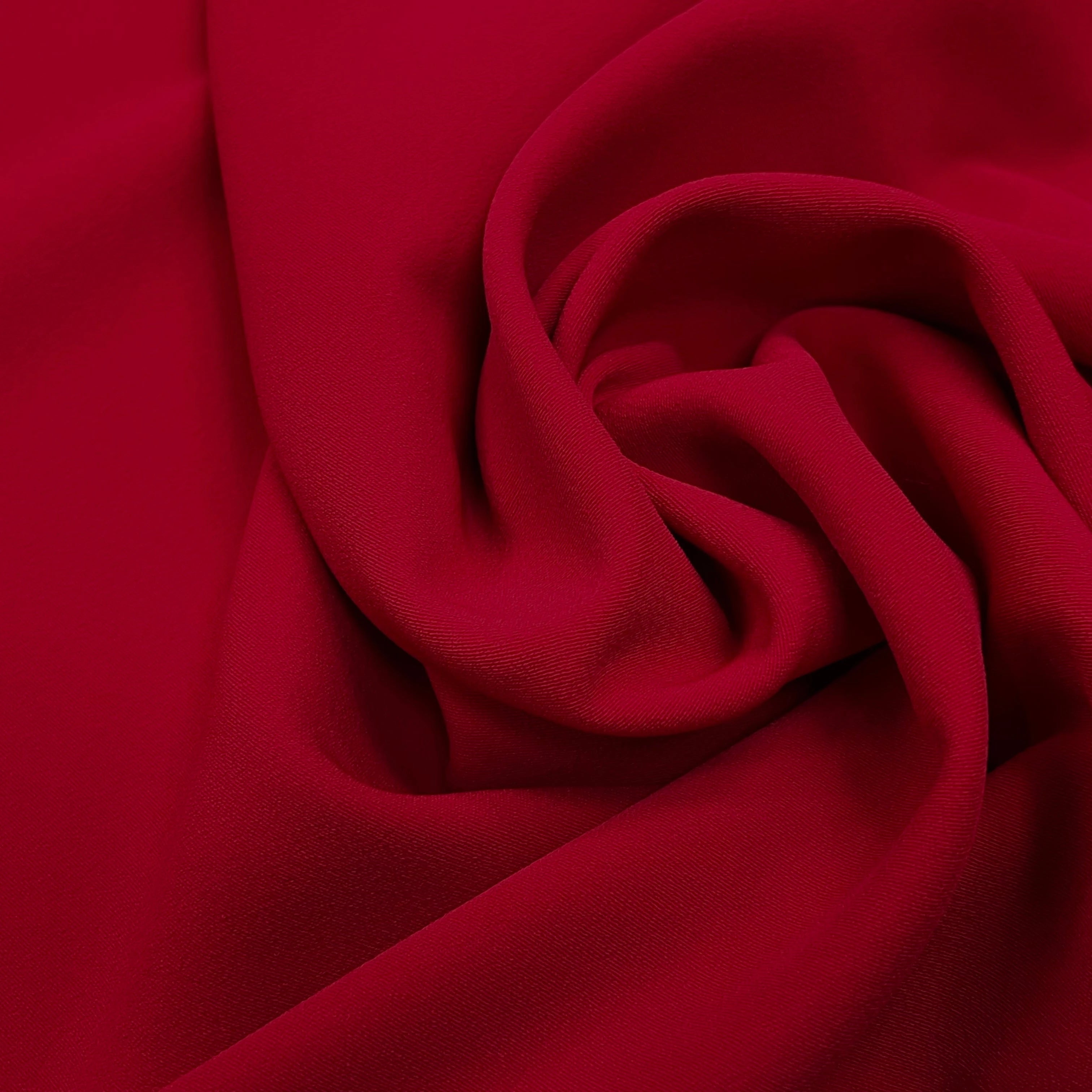 CREPE VISCOSE ULTRA STRETCH ROUGE 125CM - My Little Coupon