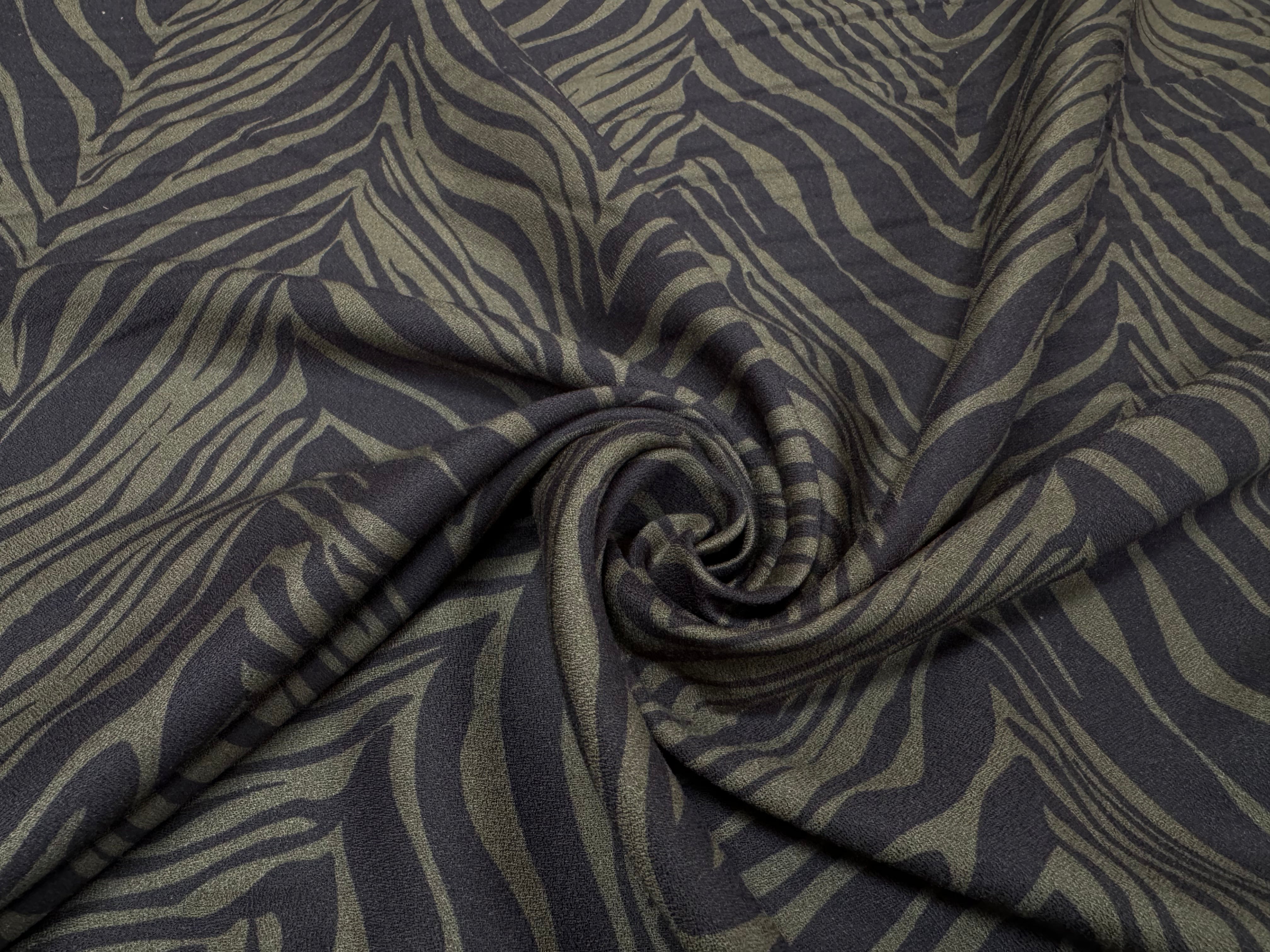 CREPE VISCOSE ZEBRE D'AUTOMNE - My Little Coupon