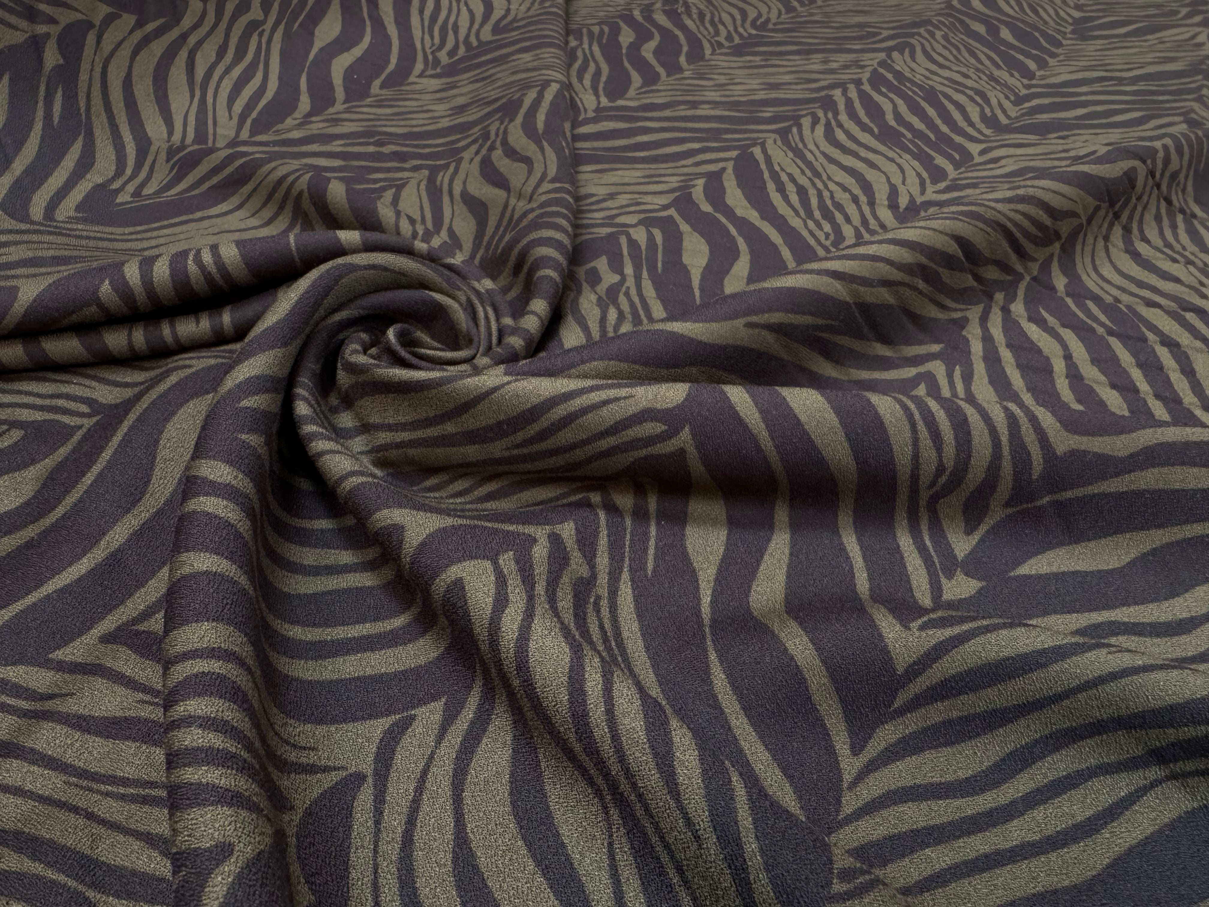 CREPE VISCOSE ZEBRE D'AUTOMNE - My Little Coupon