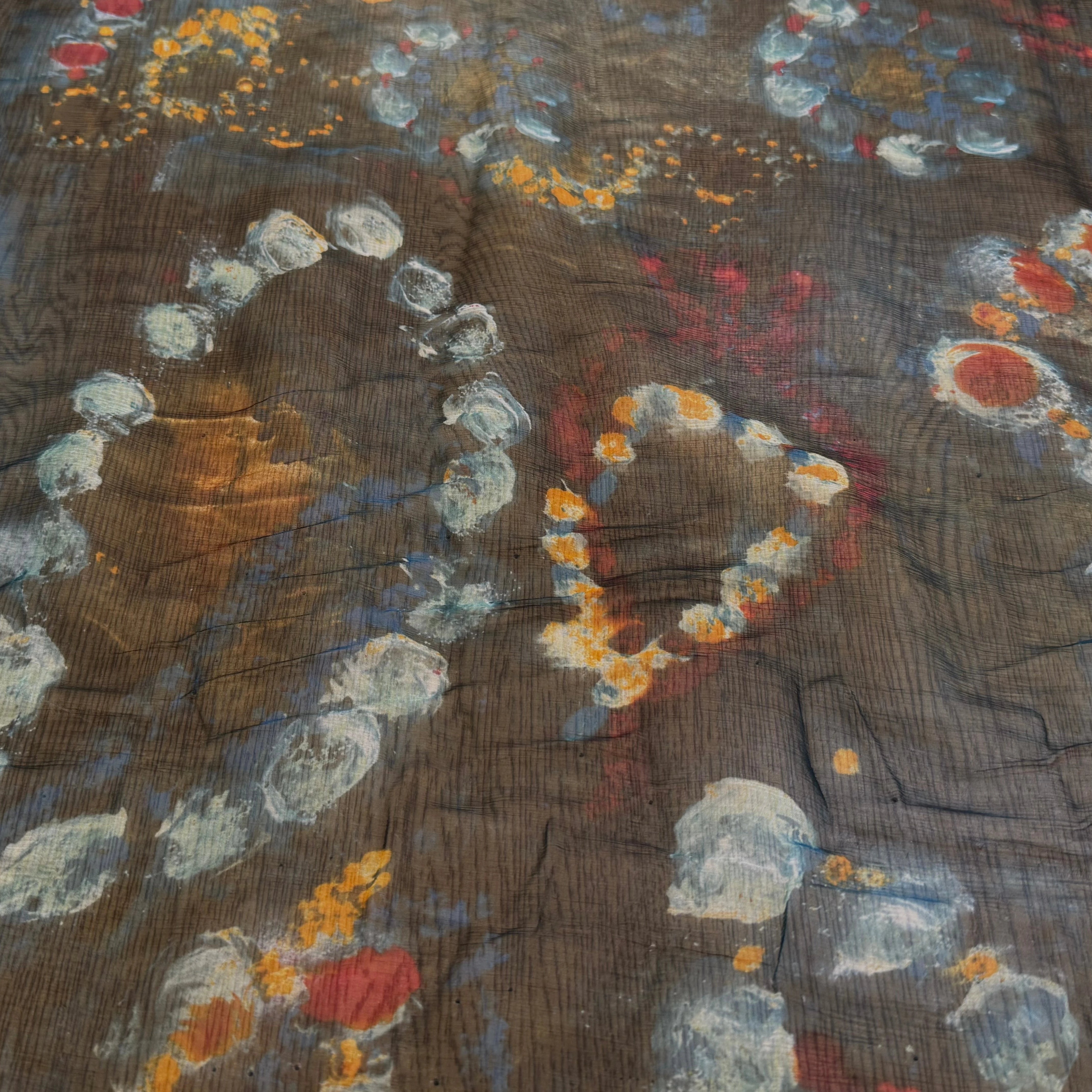 CREPON DE SOIE IMPRIMÉ MULTICOLORES - My Little Coupon