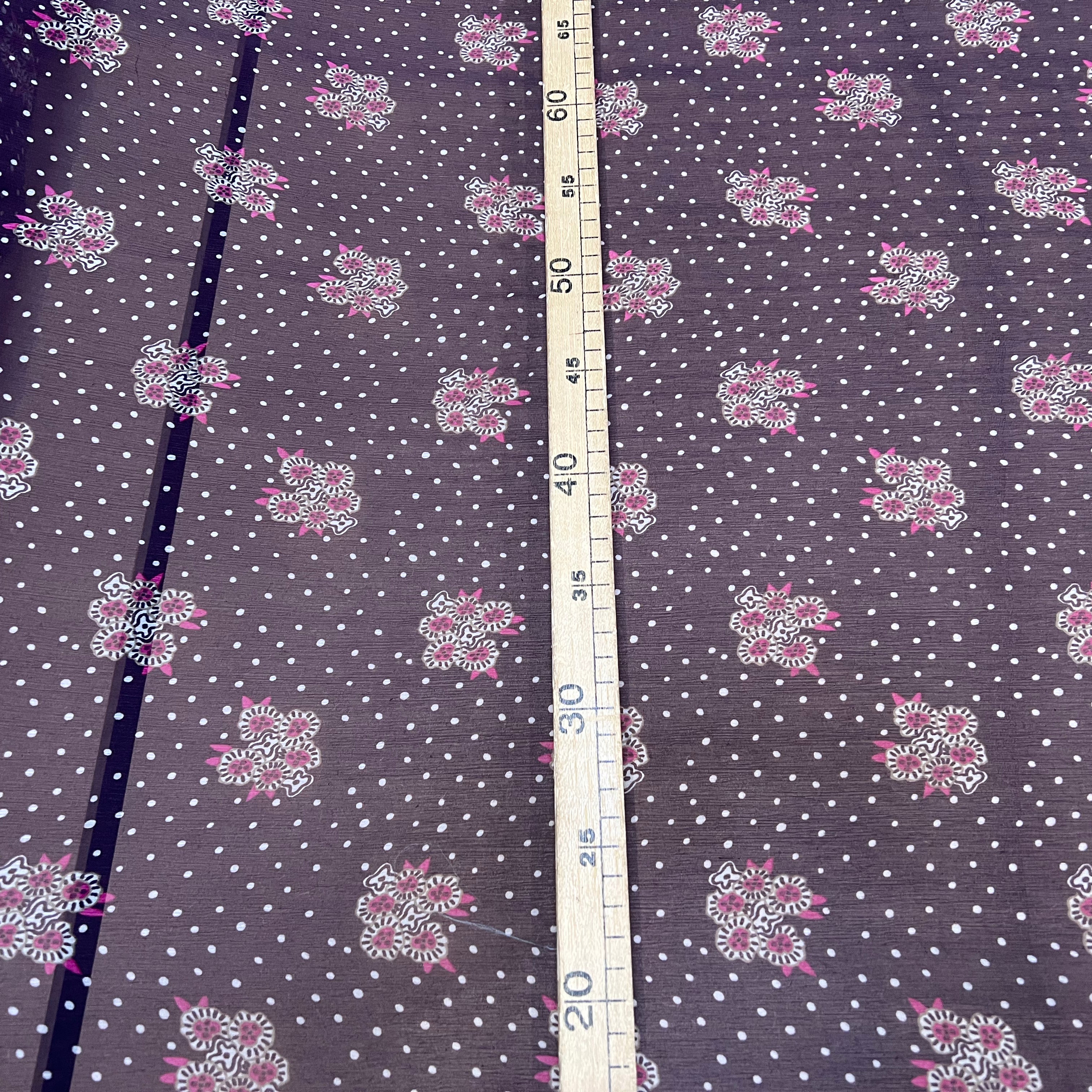 CRÉPON DE SOIE MAZZO DI FIORI E SETA VIOLET - My Little Coupon